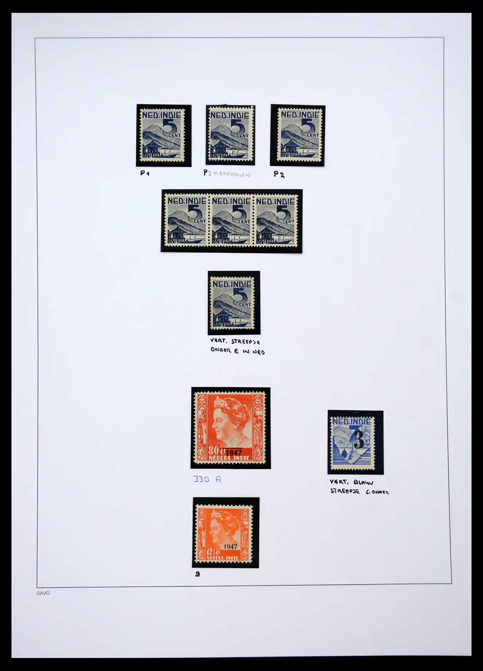 41429 0041 - Postzegelverzameling 41429 Nederlands Indië 1864-1949.