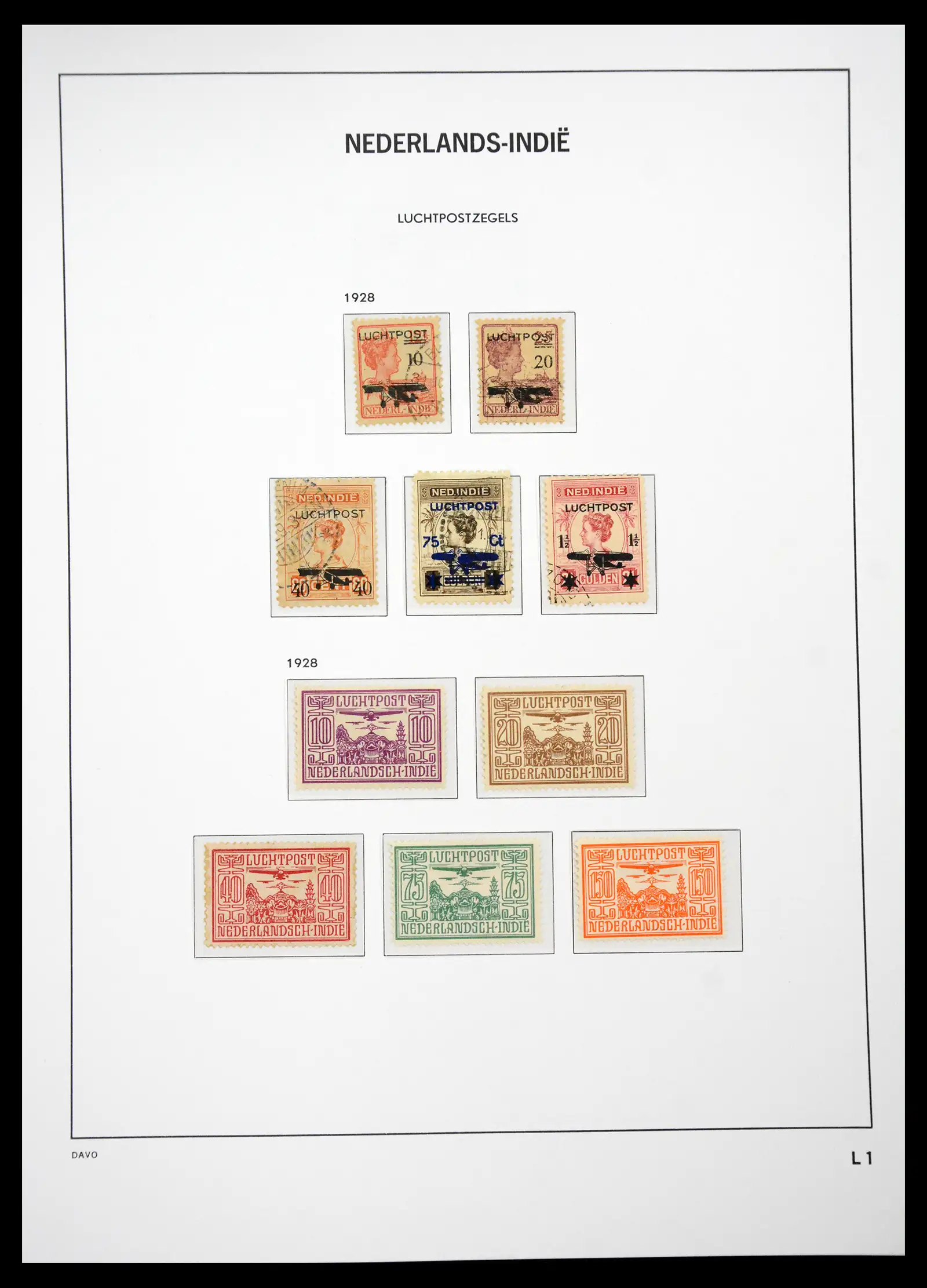 41429 0044 - Postzegelverzameling 41429 Nederlands Indië 1864-1949.