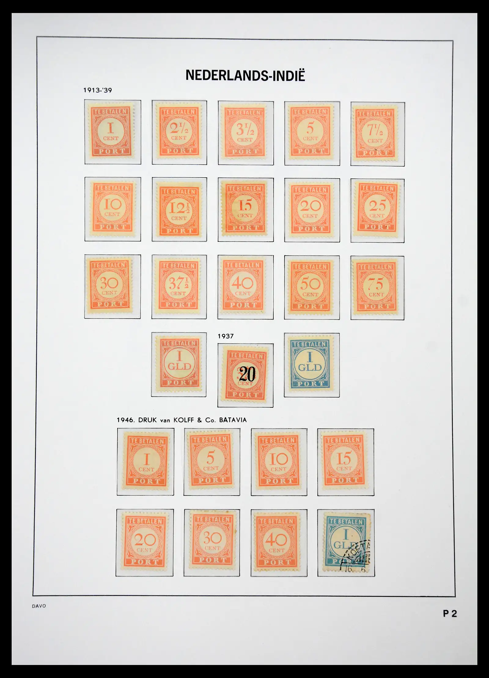 41429 0051 - Postzegelverzameling 41429 Nederlands Indië 1864-1949.