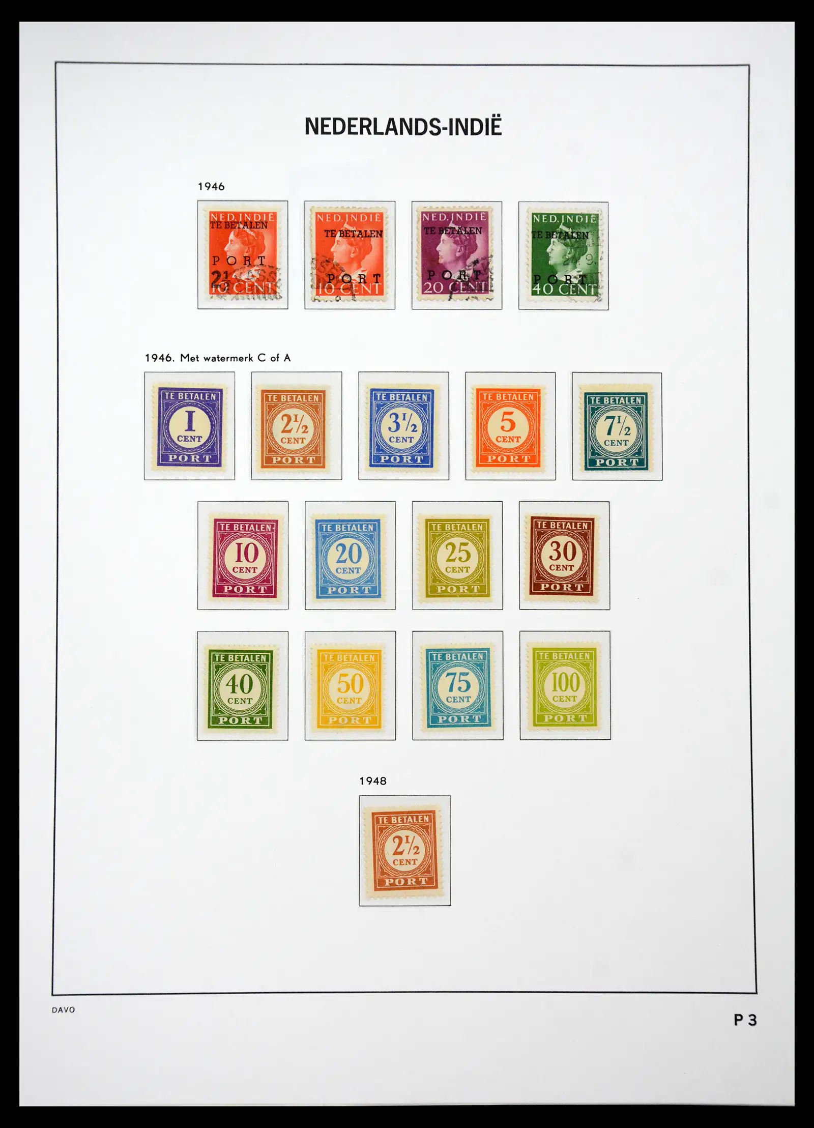 41429 0052 - Postzegelverzameling 41429 Nederlands Indië 1864-1949.