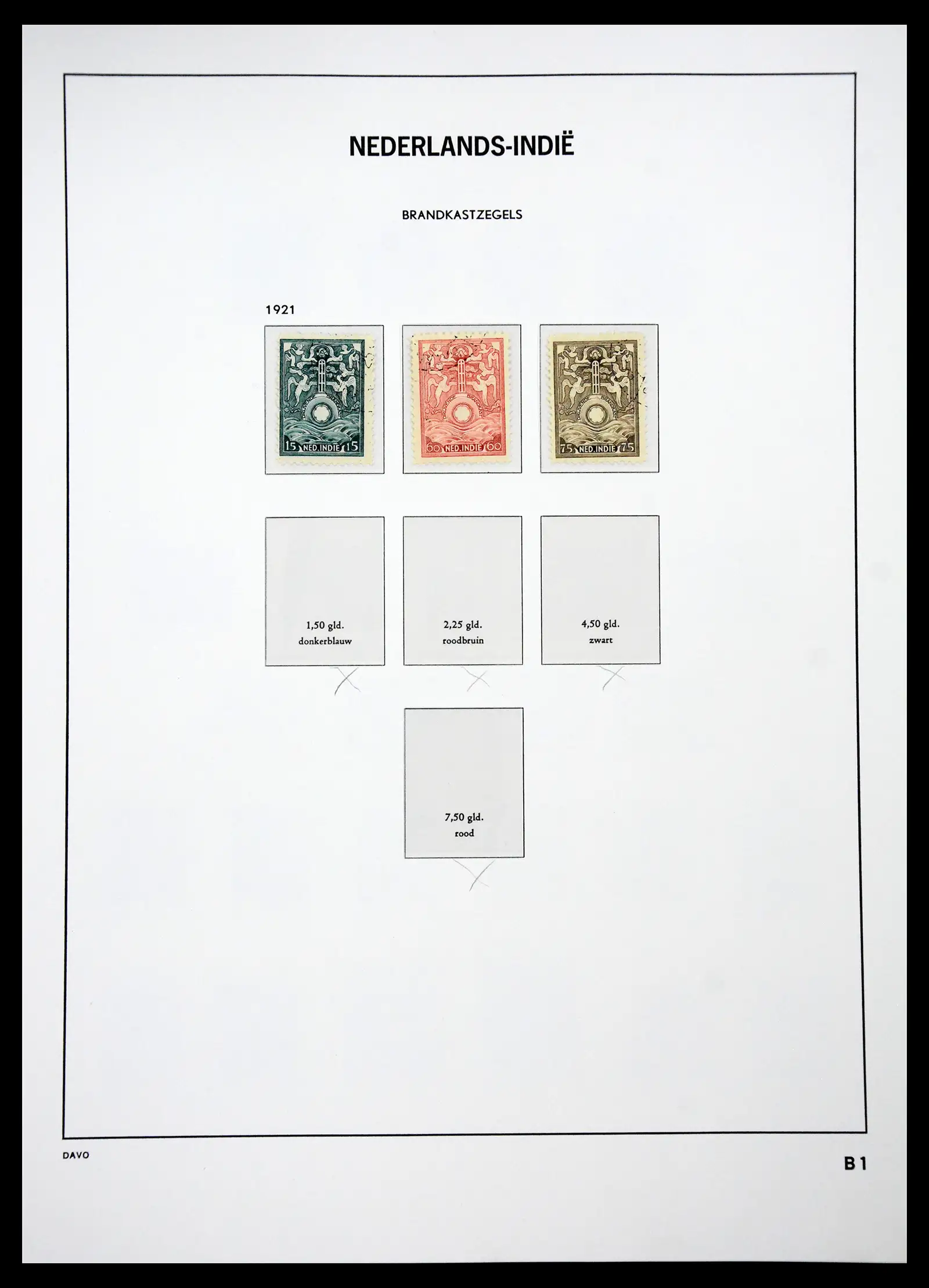 41429 0054 - Postzegelverzameling 41429 Nederlands Indië 1864-1949.