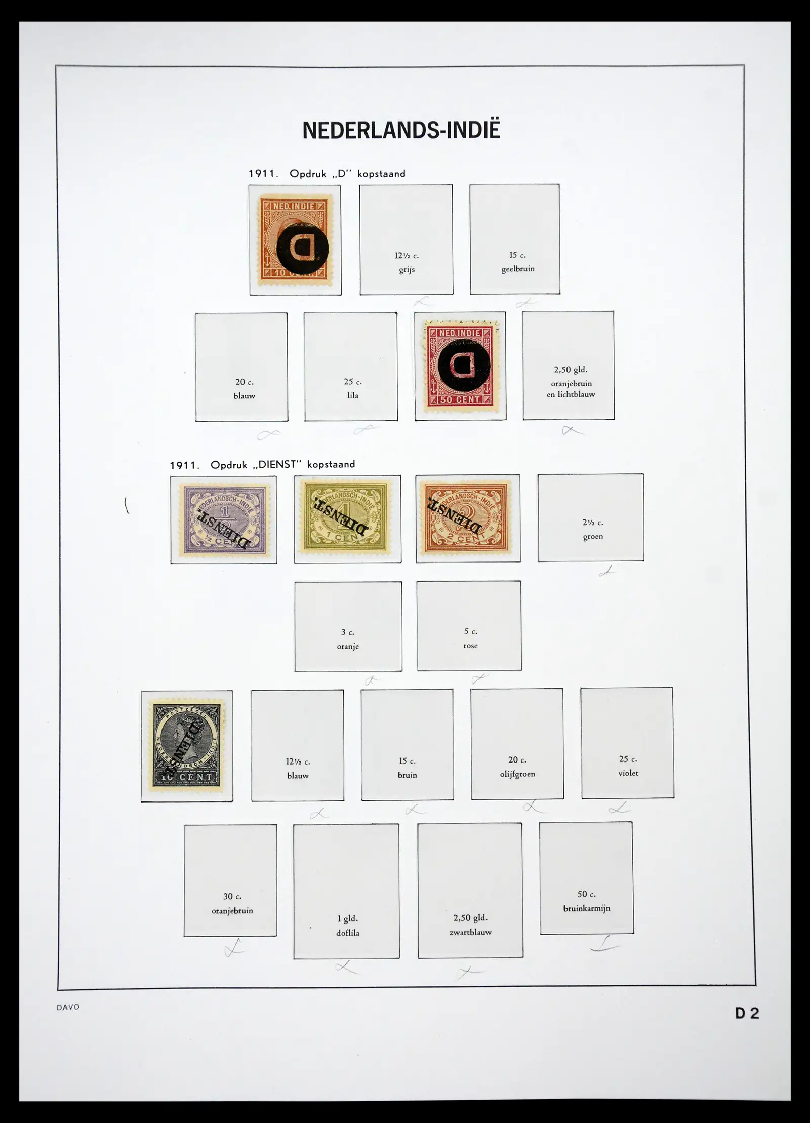 41429 0057 - Postzegelverzameling 41429 Nederlands Indië 1864-1949.