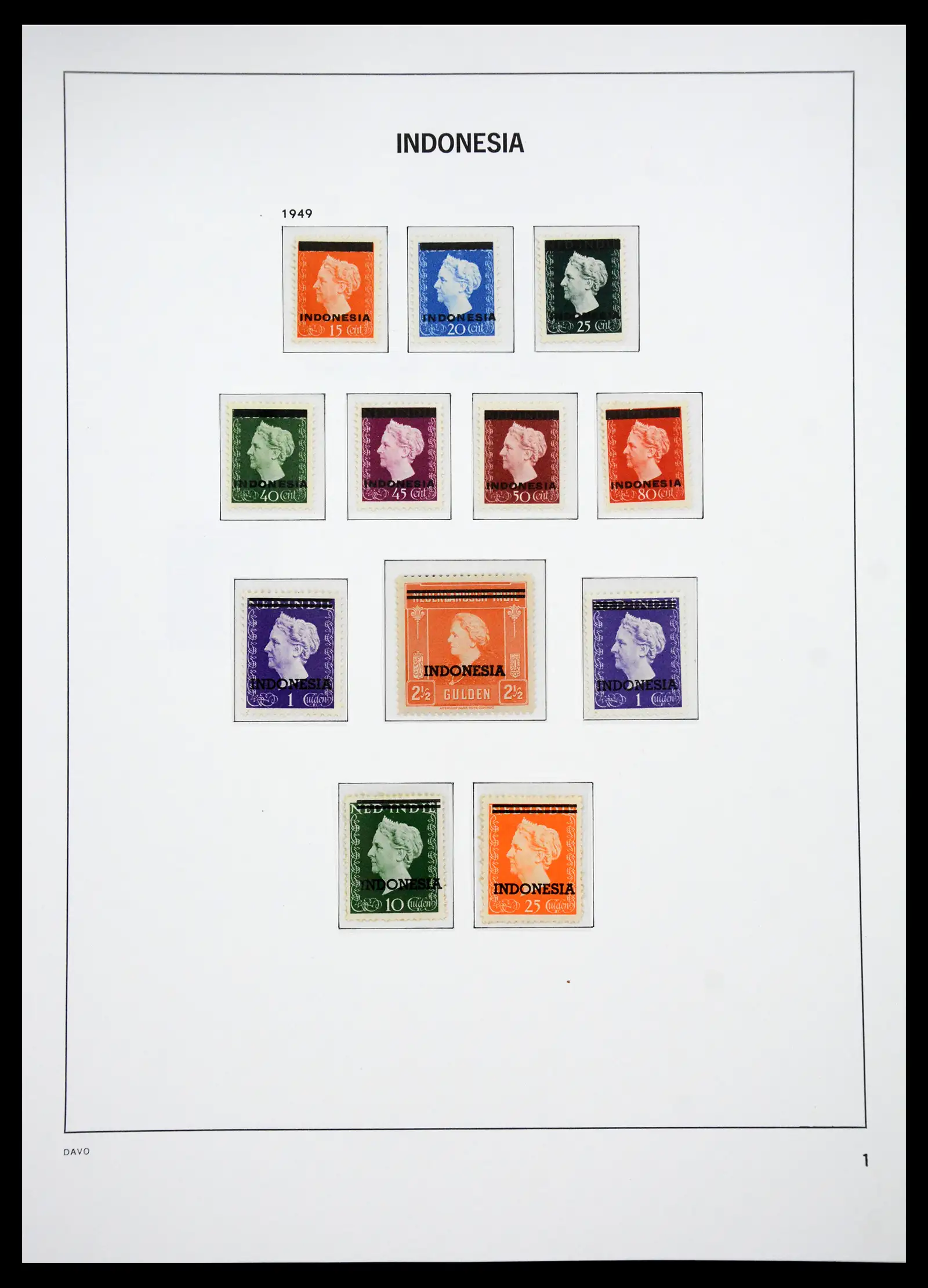 41429 0058 - Postzegelverzameling 41429 Nederlands Indië 1864-1949.