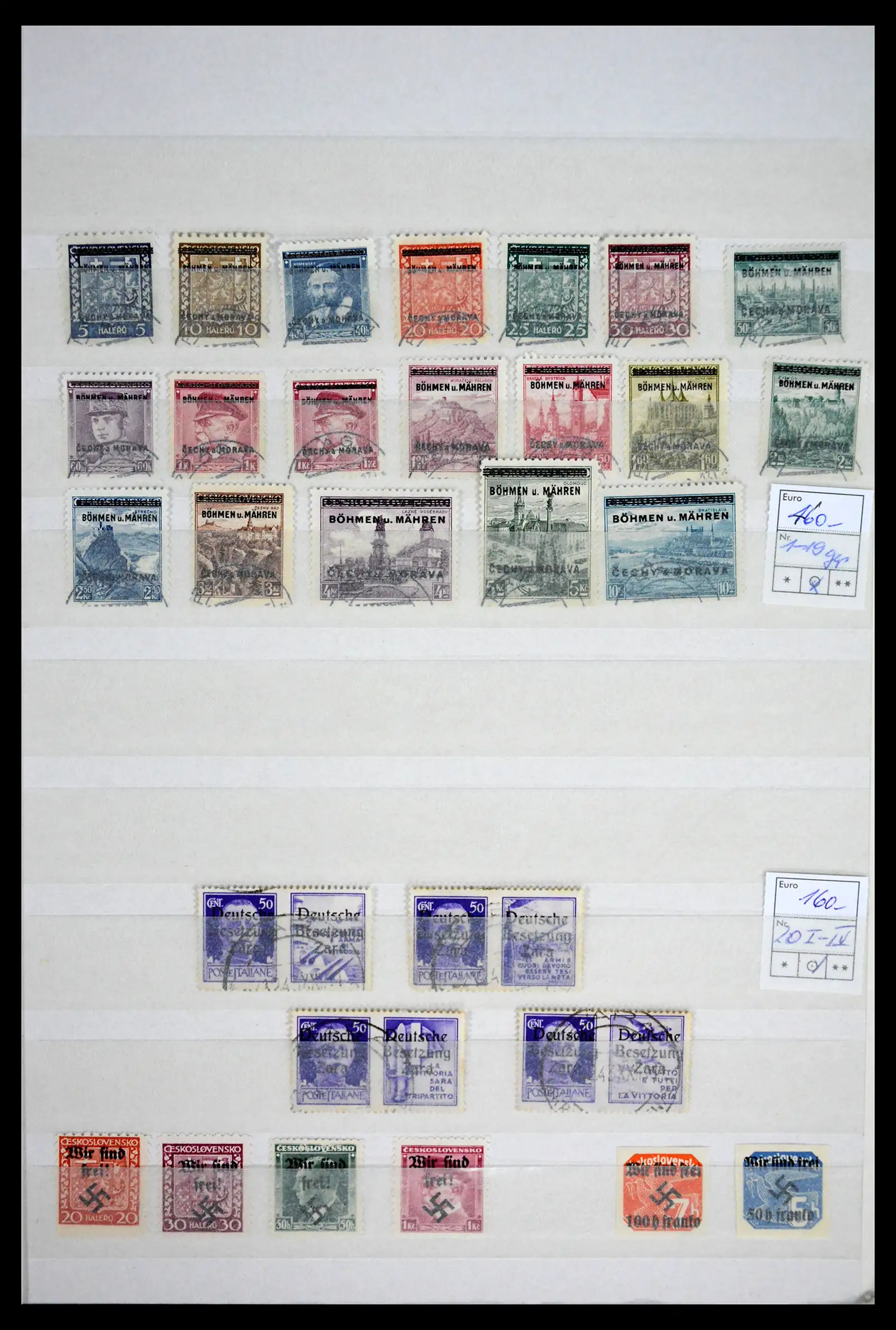 41441 0001 - Stamp collection 41441 Germany occupation WWII 1939-1945.