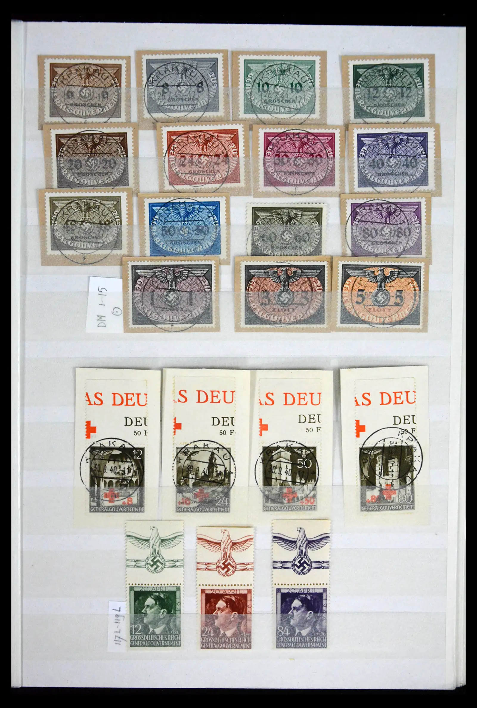 41441 0007 - Stamp collection 41441 Germany occupation WWII 1939-1945.