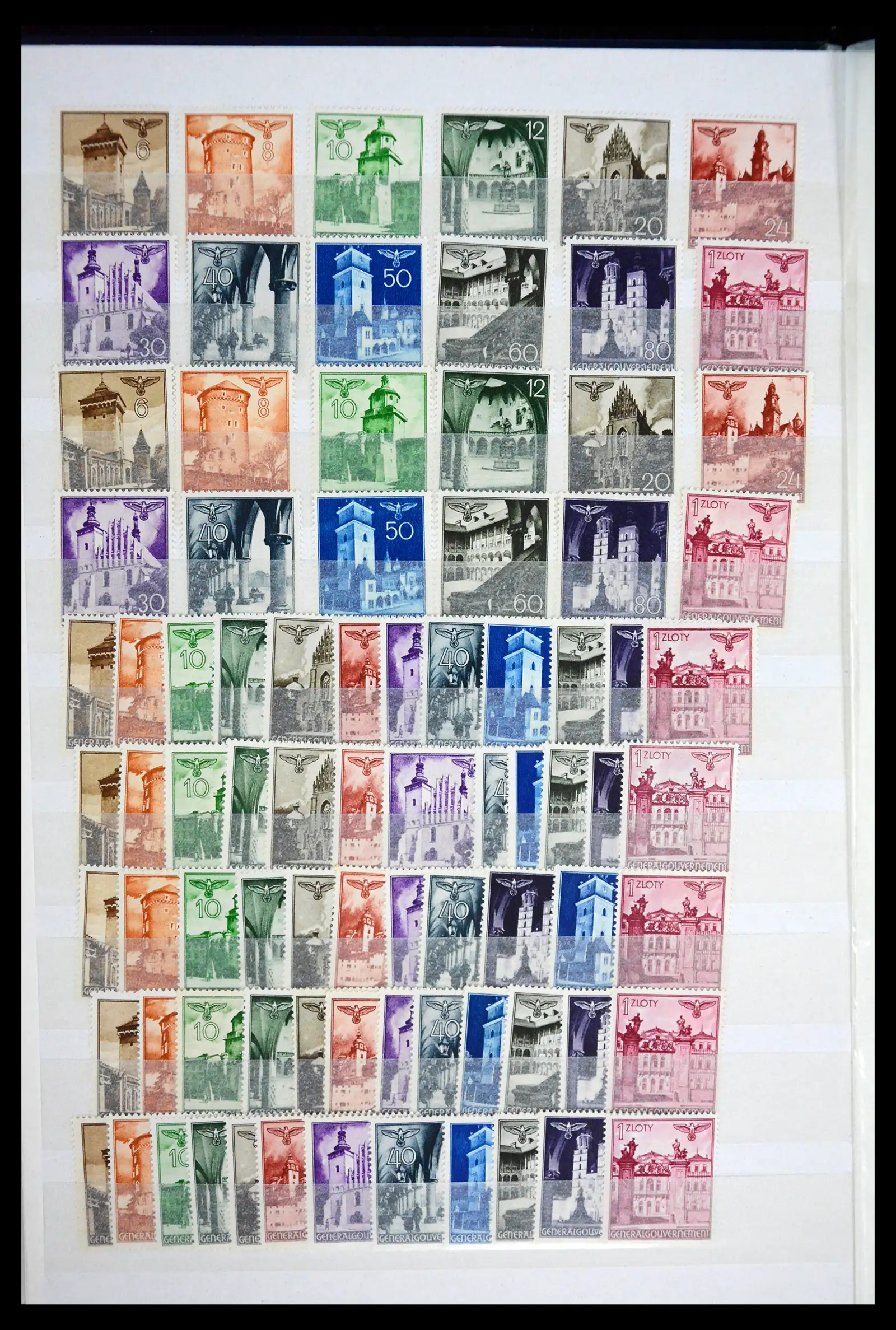 41441 0008 - Stamp collection 41441 Germany occupation WWII 1939-1945.