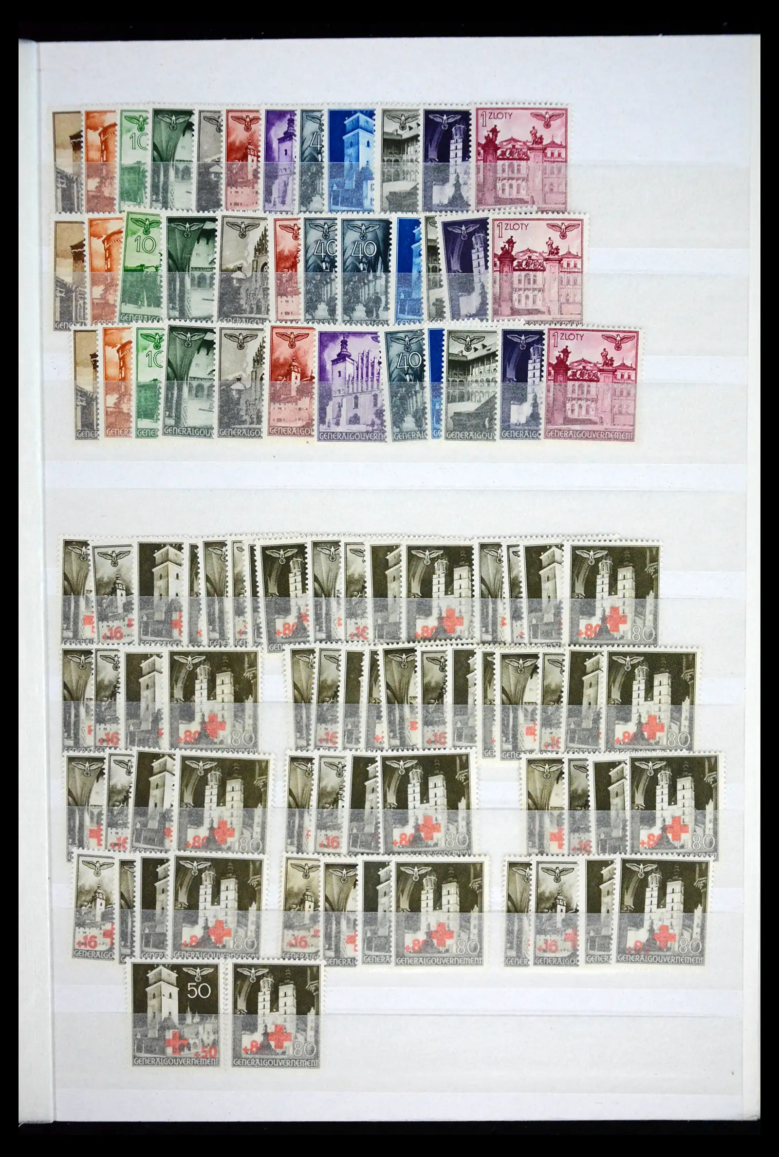 41441 0009 - Stamp collection 41441 Germany occupation WWII 1939-1945.