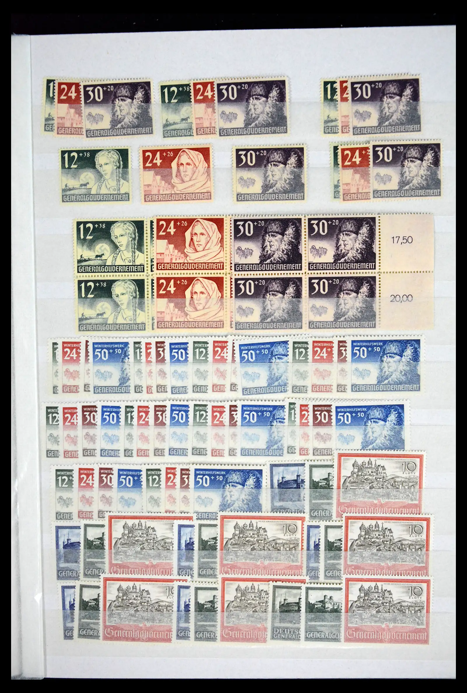 41441 0011 - Stamp collection 41441 Germany occupation WWII 1939-1945.