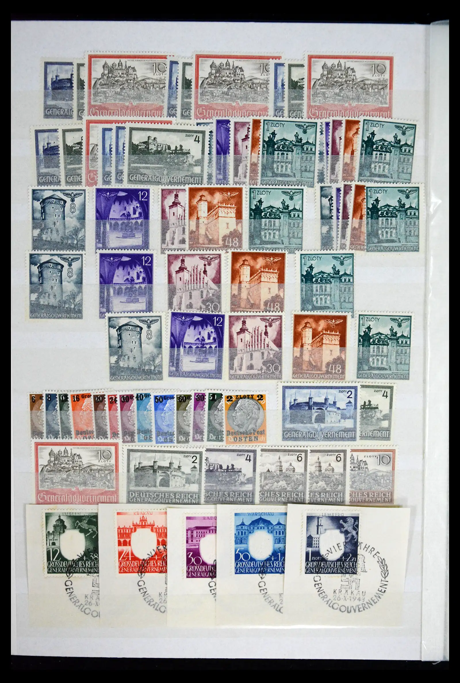 41441 0012 - Stamp collection 41441 Germany occupation WWII 1939-1945.