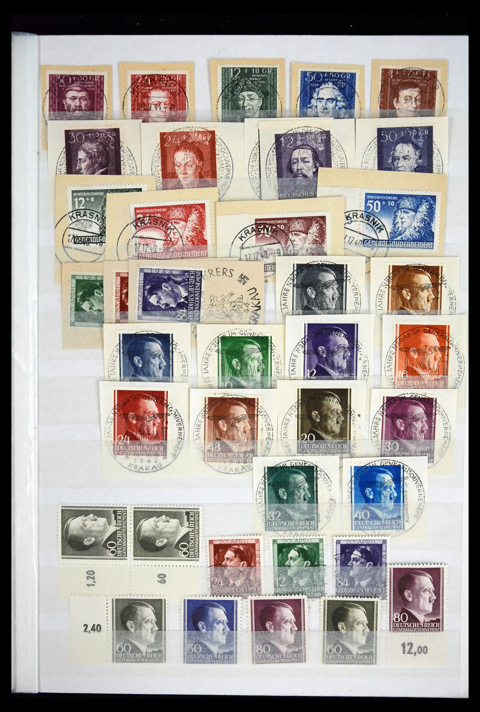 41441 0013 - Stamp collection 41441 Germany occupation WWII 1939-1945.