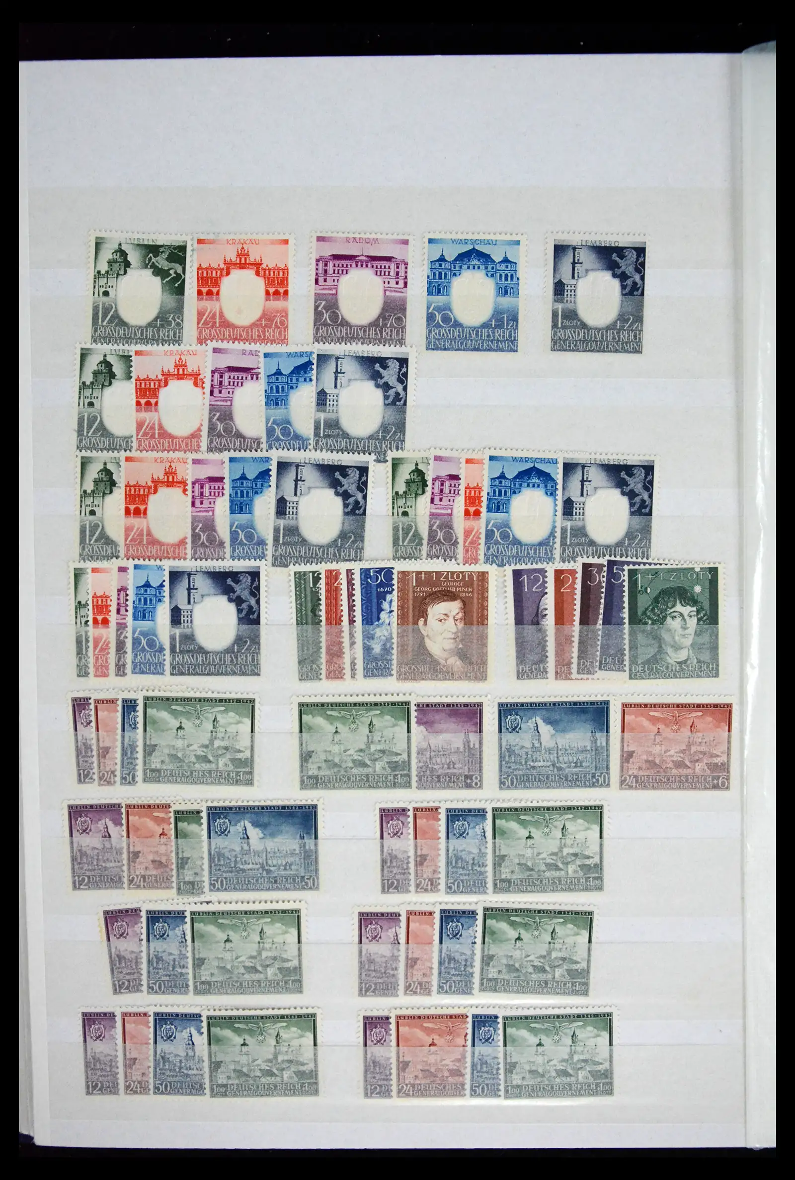 41441 0014 - Stamp collection 41441 Germany occupation WWII 1939-1945.