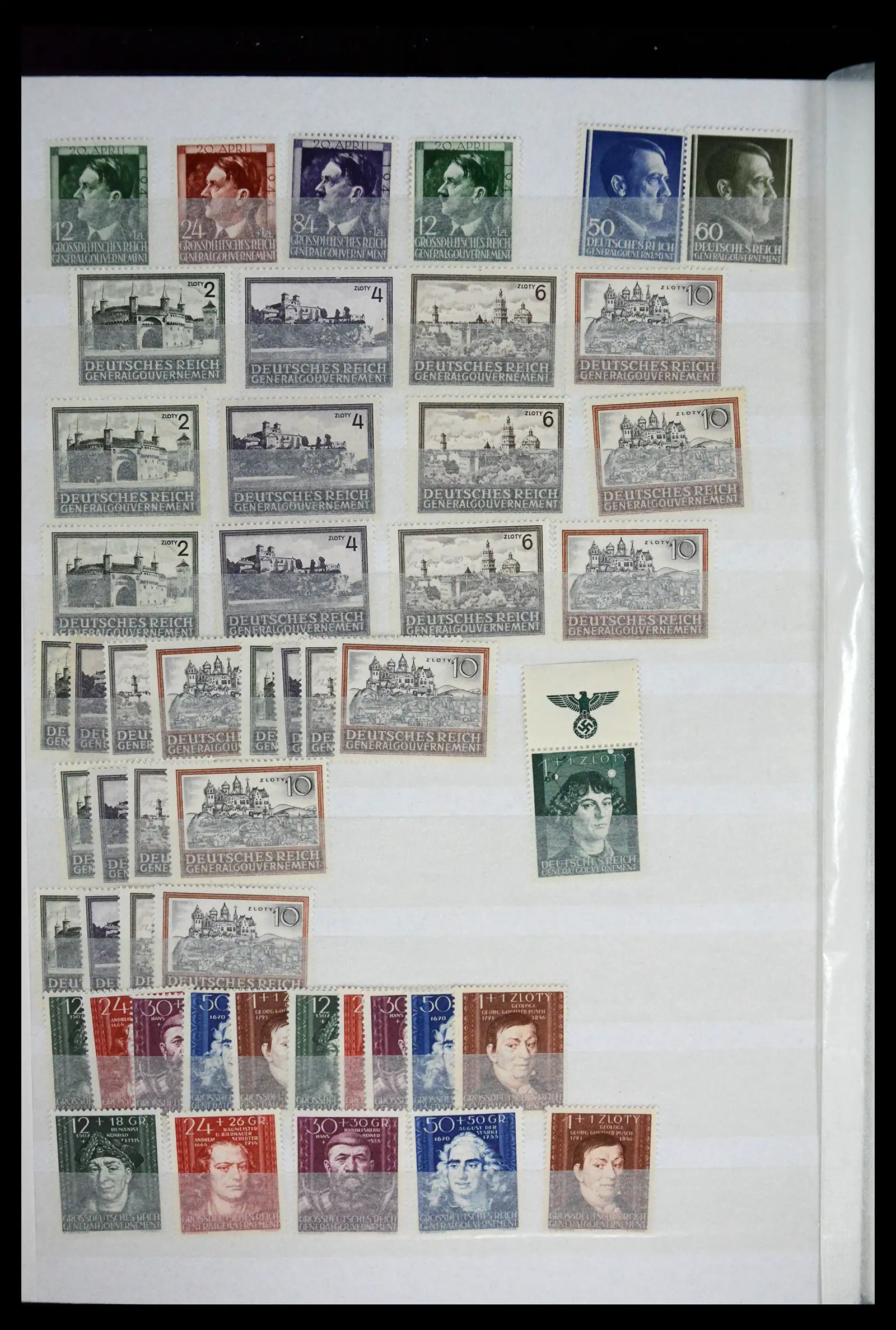 41441 0016 - Stamp collection 41441 Germany occupation WWII 1939-1945.