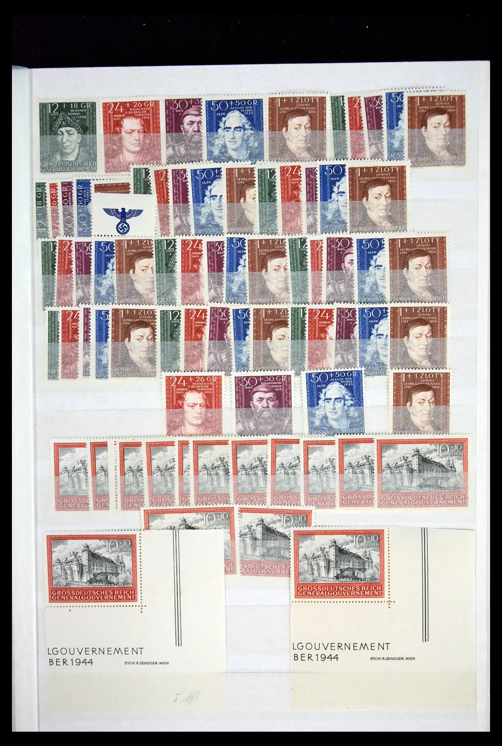 41441 0017 - Stamp collection 41441 Germany occupation WWII 1939-1945.