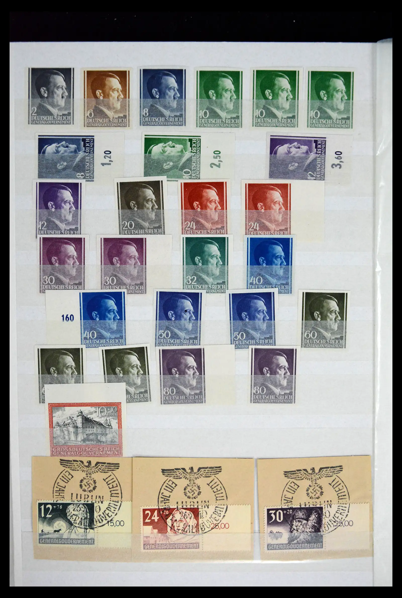 41441 0018 - Stamp collection 41441 Germany occupation WWII 1939-1945.