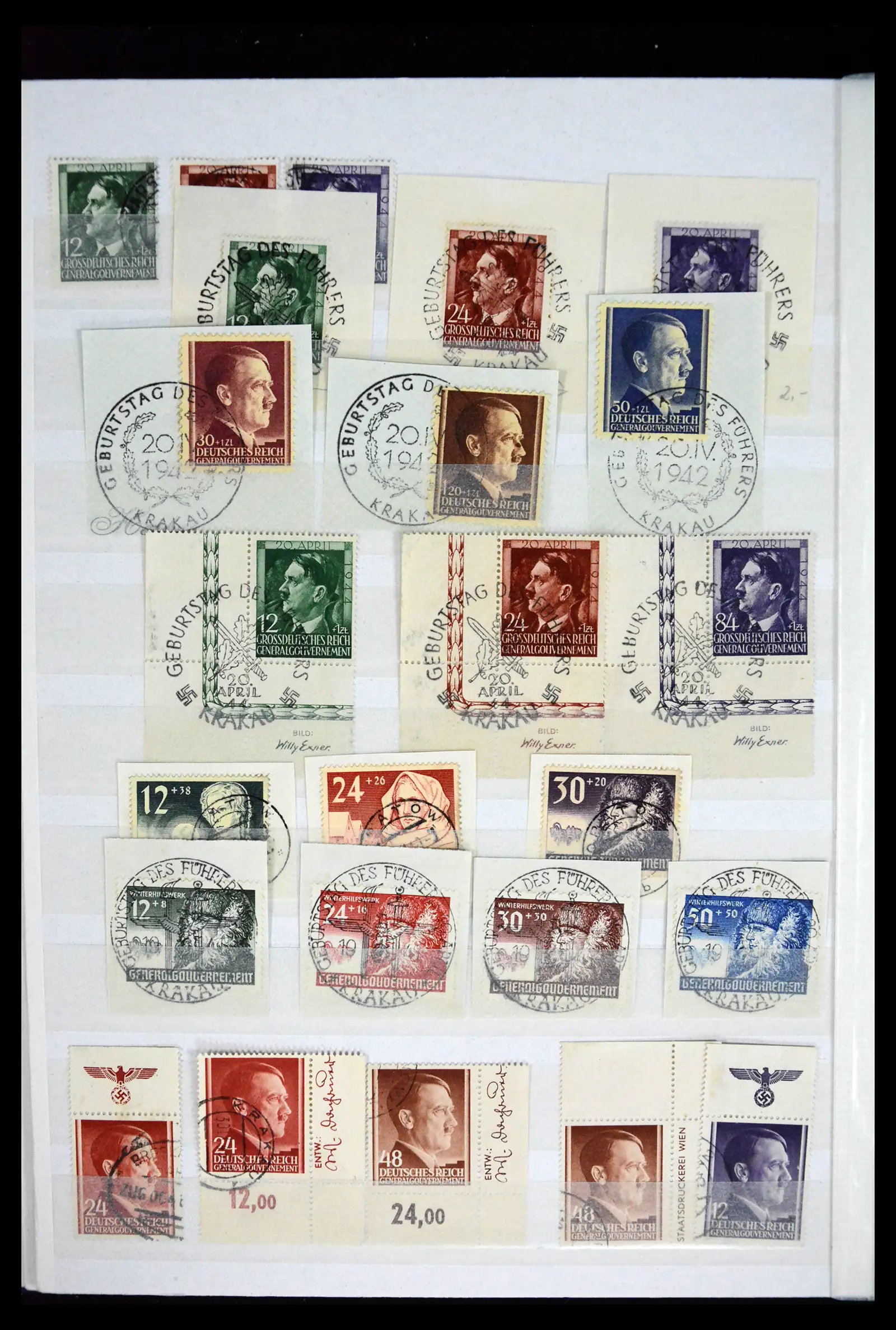 41441 0022 - Stamp collection 41441 Germany occupation WWII 1939-1945.