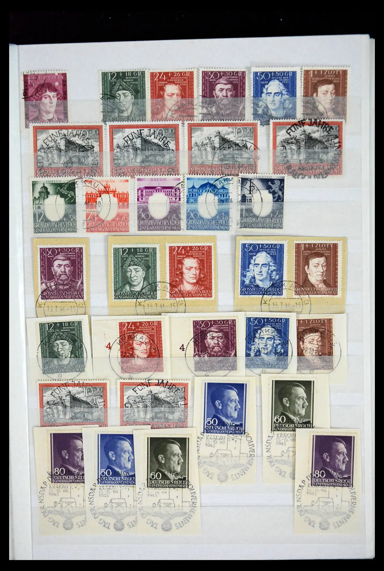 41441 0025 - Stamp collection 41441 Germany occupation WWII 1939-1945.
