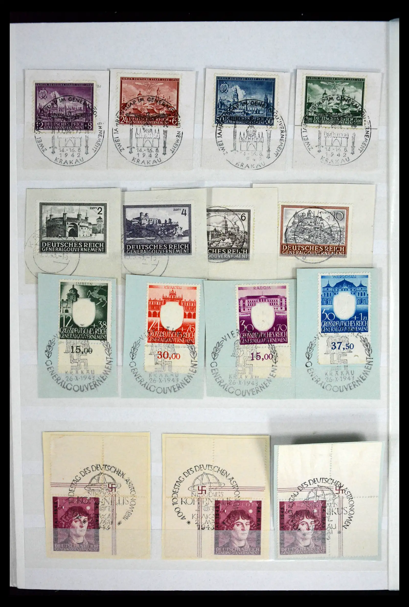 41441 0028 - Stamp collection 41441 Germany occupation WWII 1939-1945.