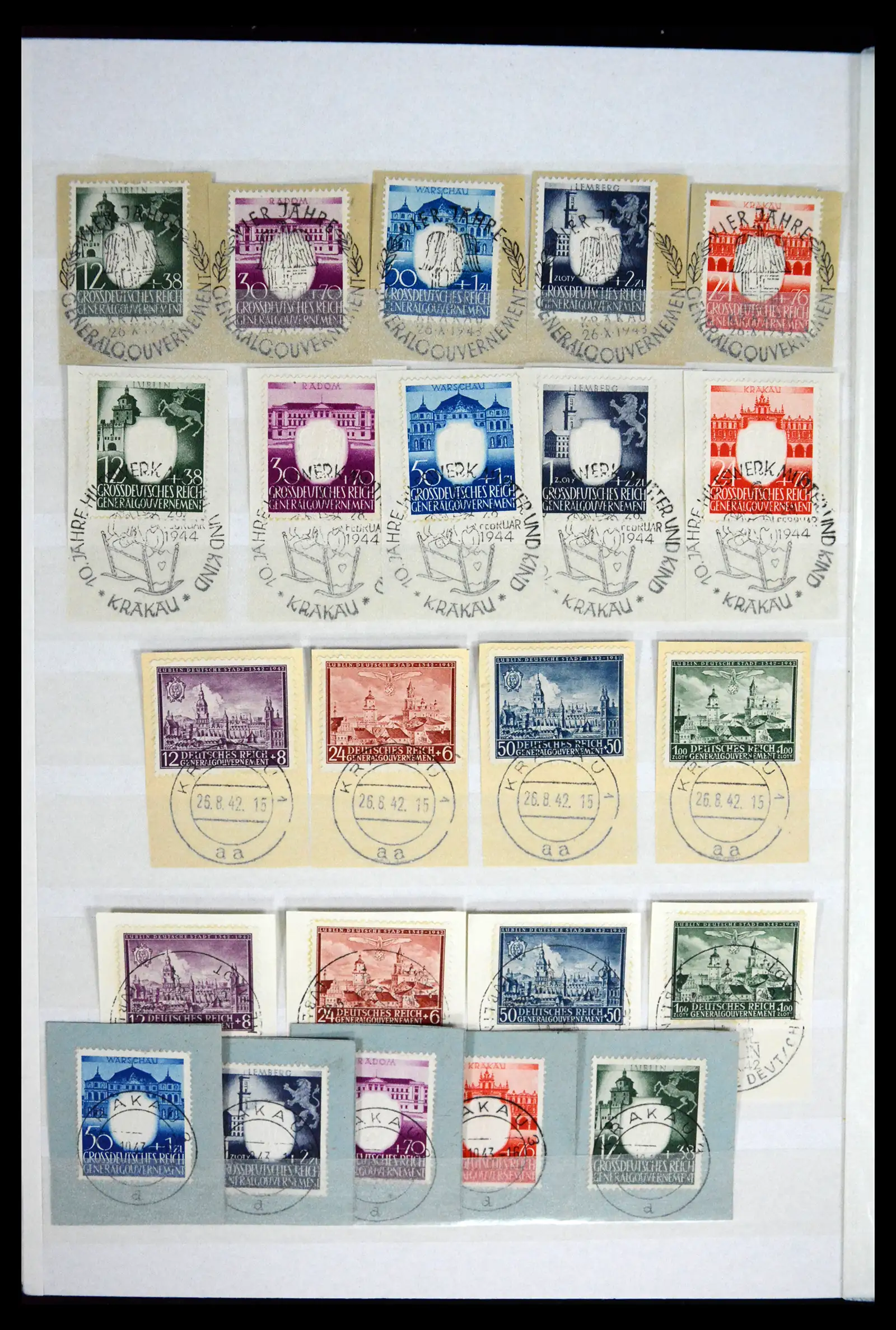 41441 0030 - Stamp collection 41441 Germany occupation WWII 1939-1945.