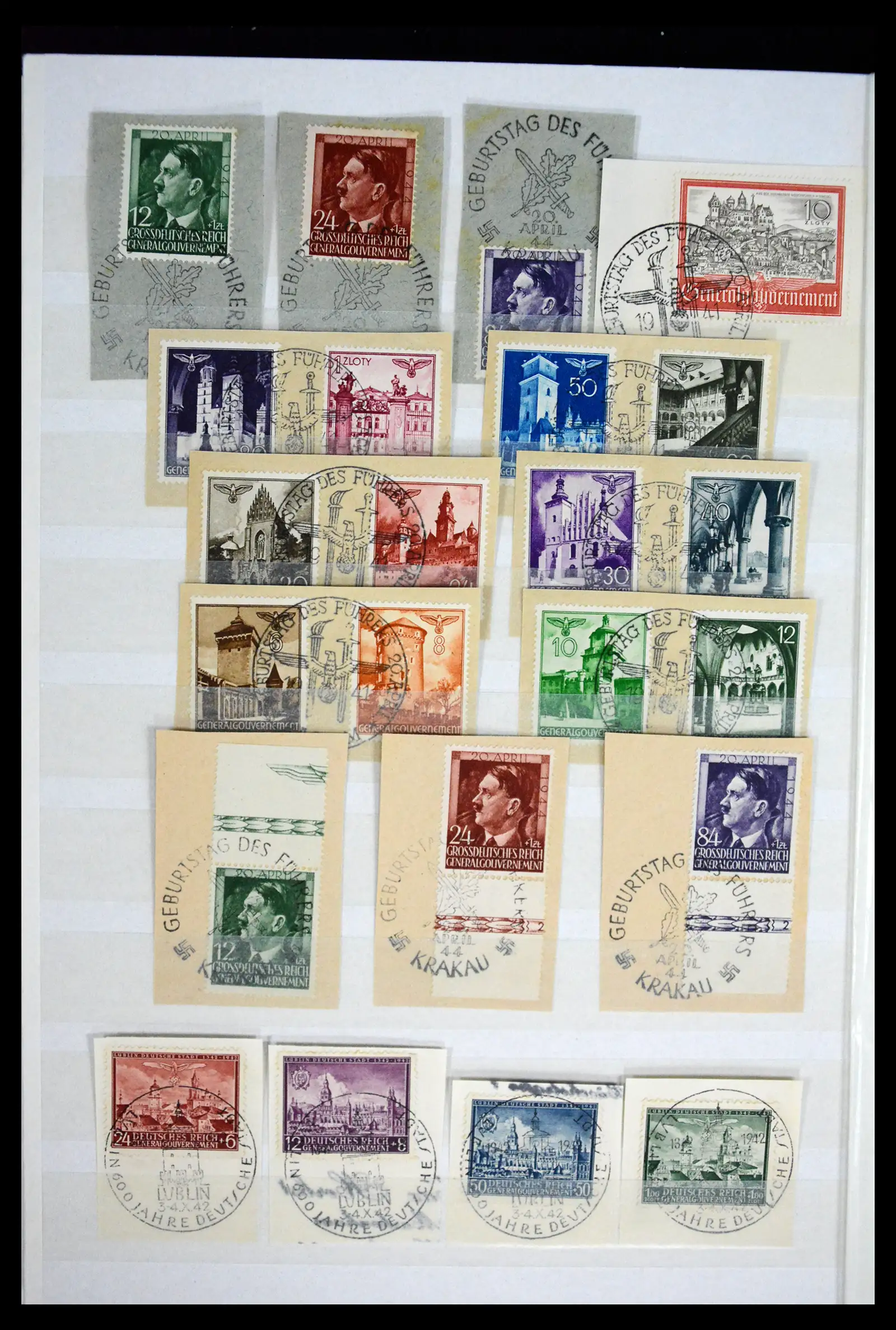 41441 0032 - Stamp collection 41441 Germany occupation WWII 1939-1945.