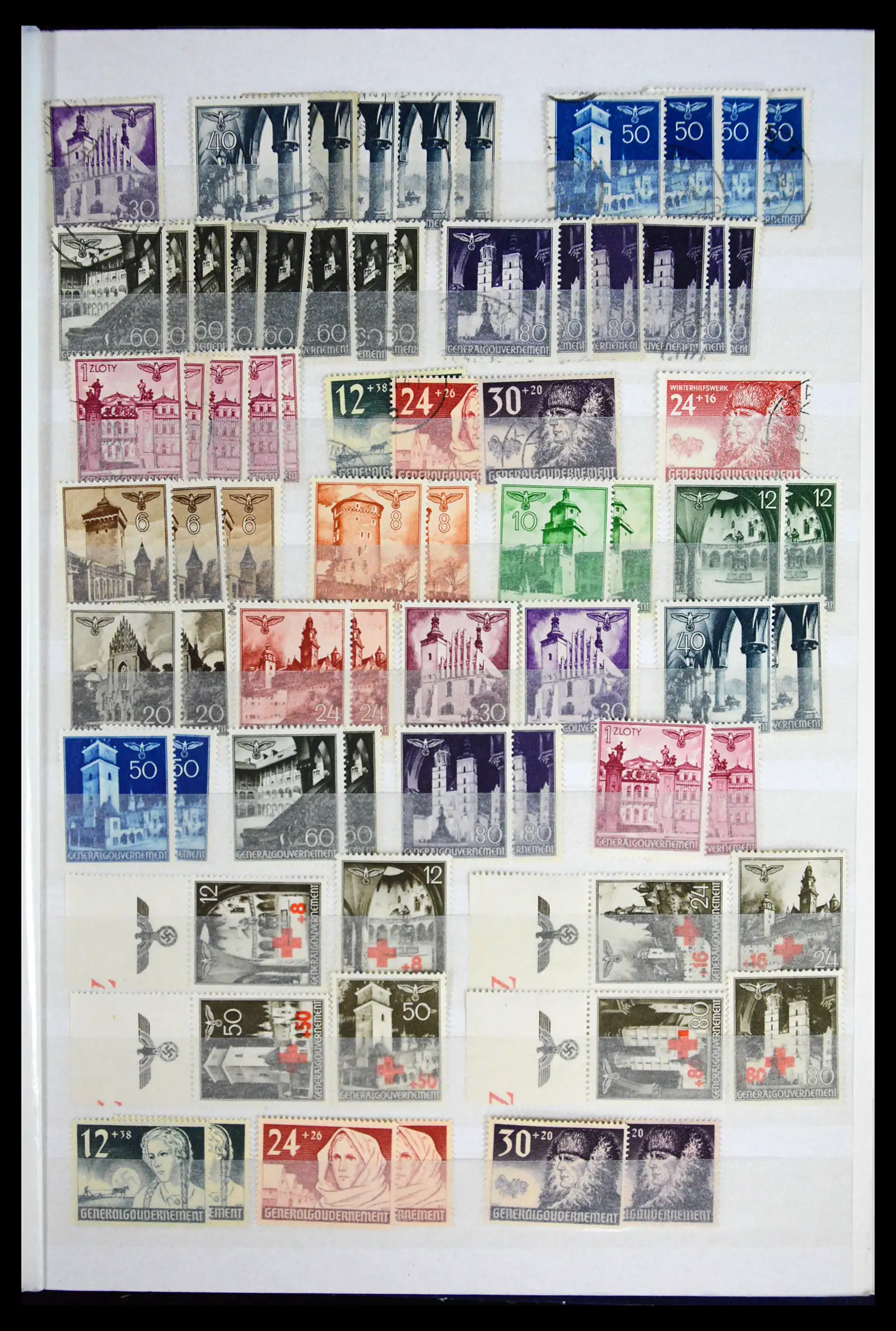 41441 0049 - Stamp collection 41441 Germany occupation WWII 1939-1945.