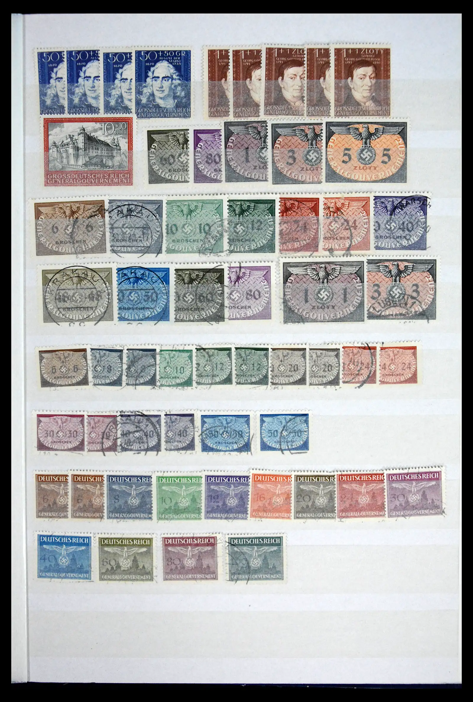 41441 0053 - Stamp collection 41441 Germany occupation WWII 1939-1945.