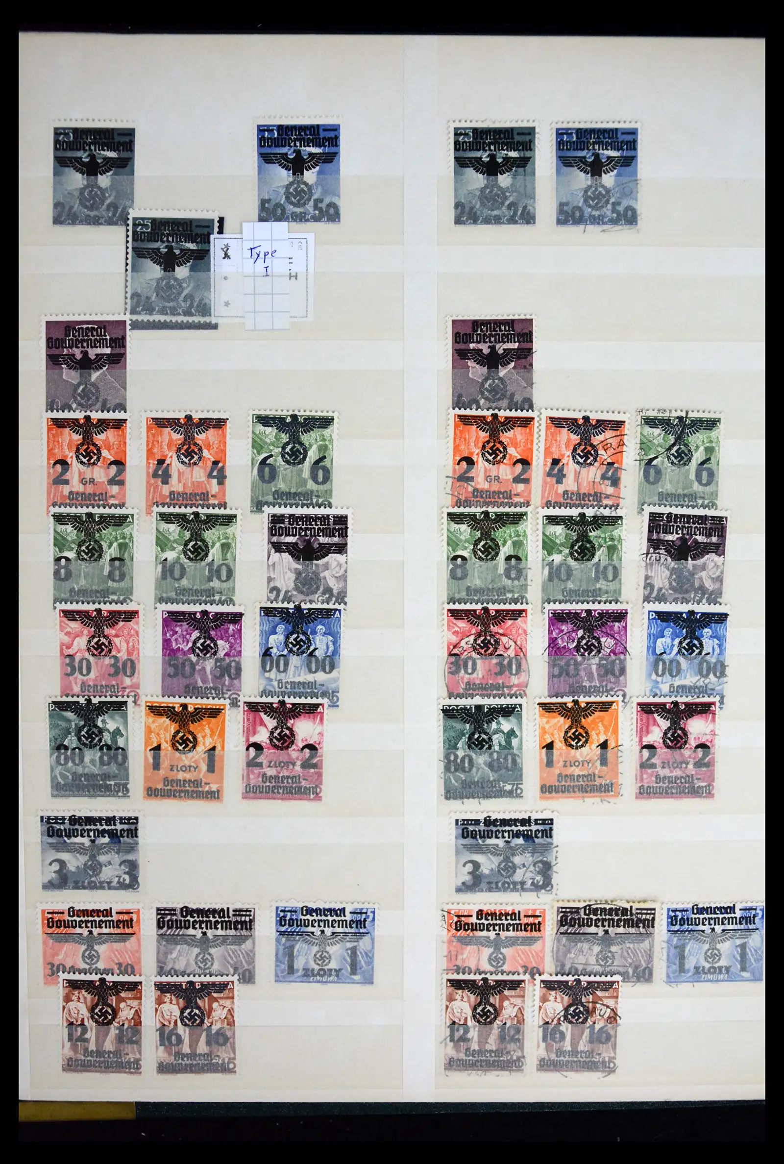 41441 0060 - Stamp collection 41441 Germany occupation WWII 1939-1945.