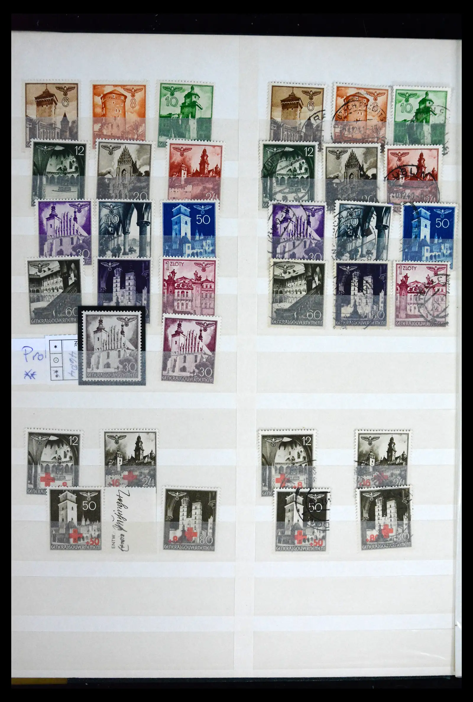 41441 0062 - Stamp collection 41441 Germany occupation WWII 1939-1945.