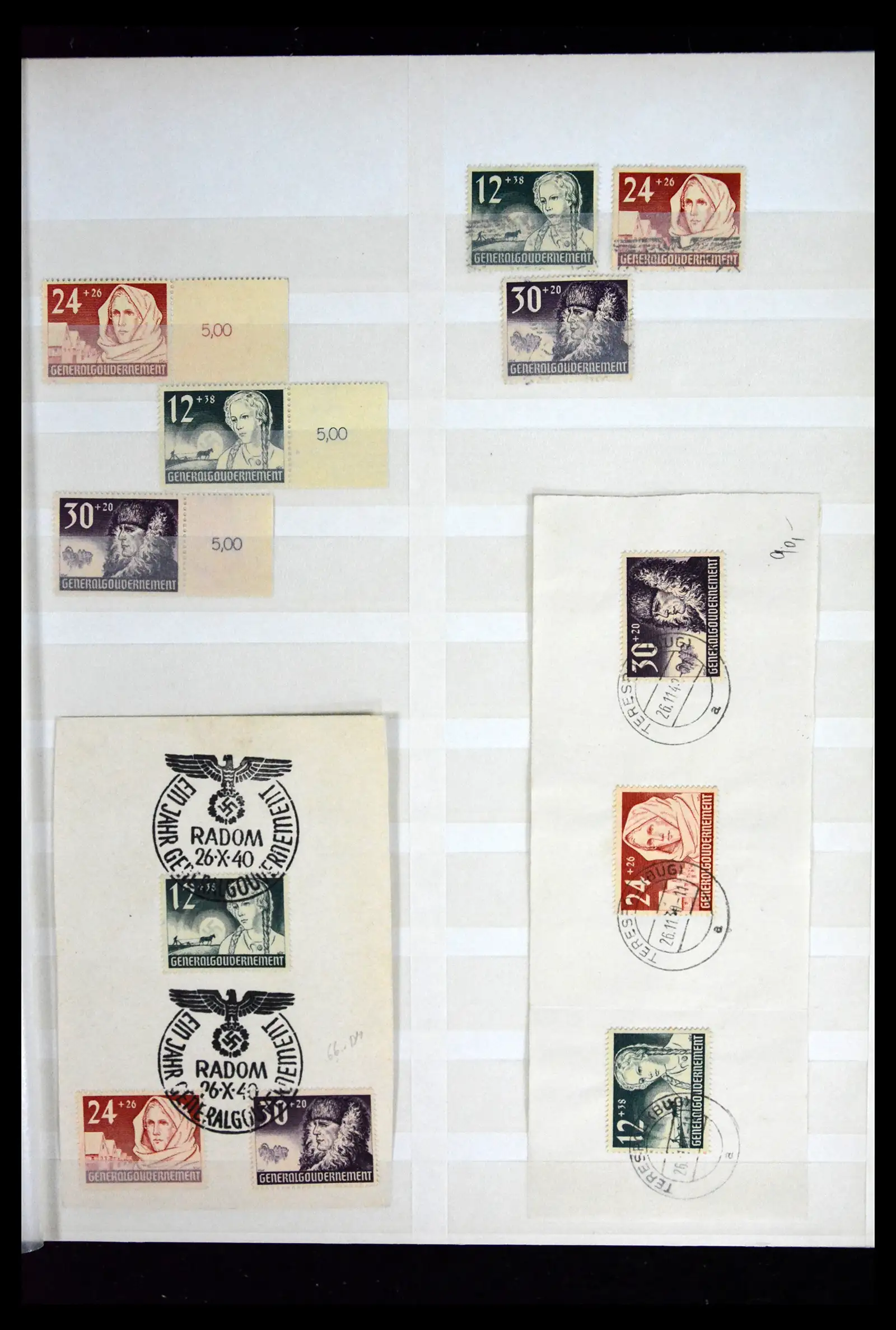 41441 0063 - Stamp collection 41441 Germany occupation WWII 1939-1945.