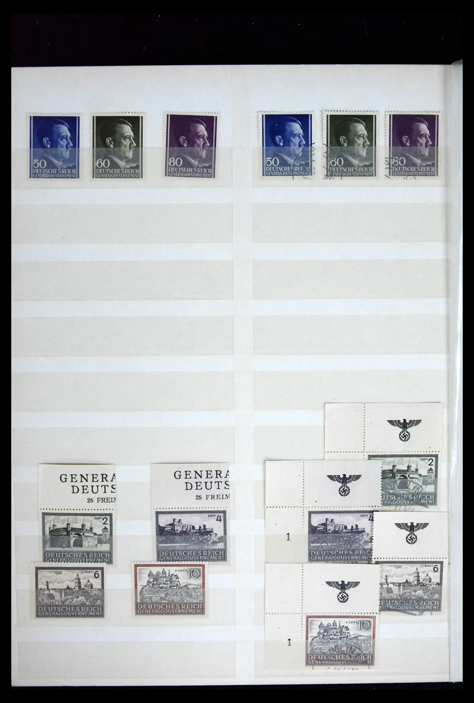 41441 0070 - Stamp collection 41441 Germany occupation WWII 1939-1945.