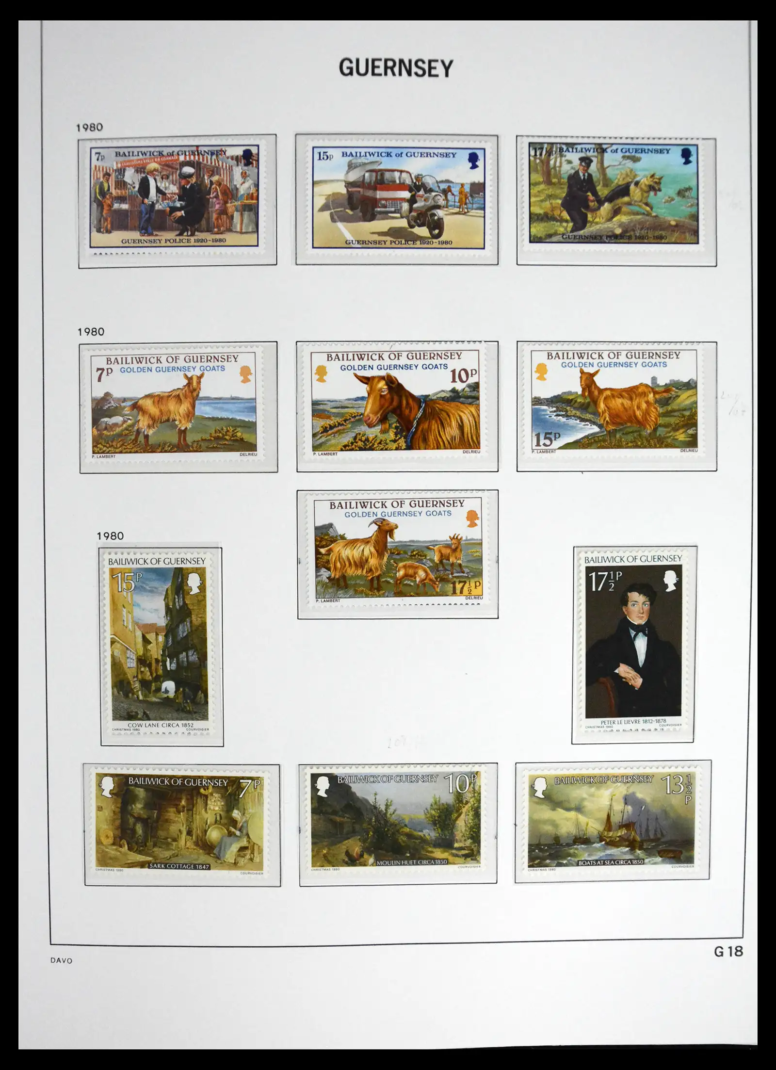 41448 0025 - Postzegelverzameling 41448 Guernsey 1941-2011.