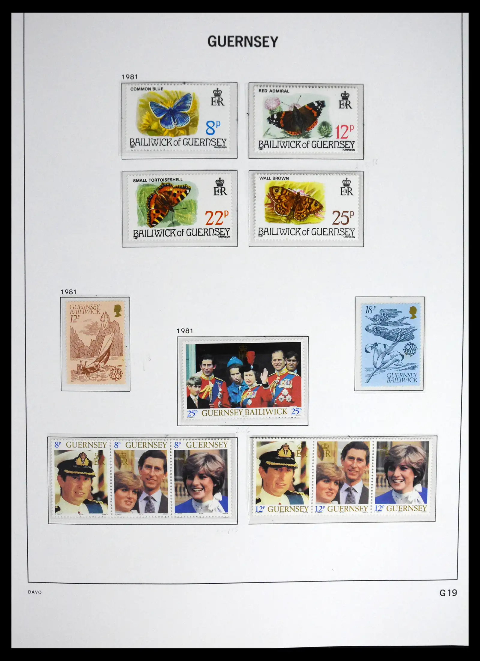 41448 0026 - Postzegelverzameling 41448 Guernsey 1941-2011.