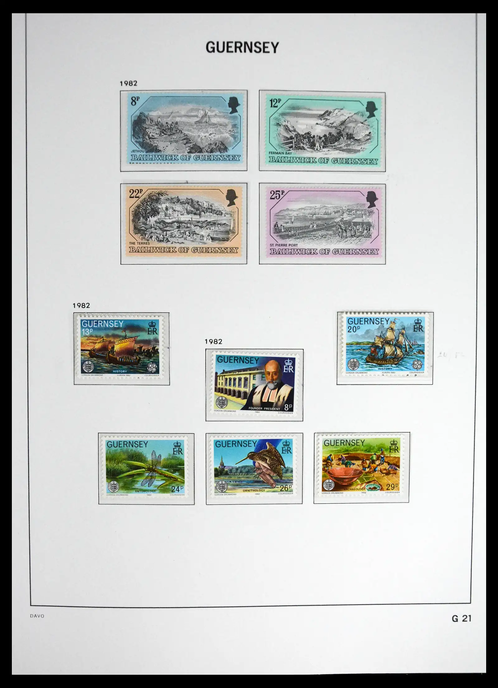 41448 0029 - Postzegelverzameling 41448 Guernsey 1941-2011.