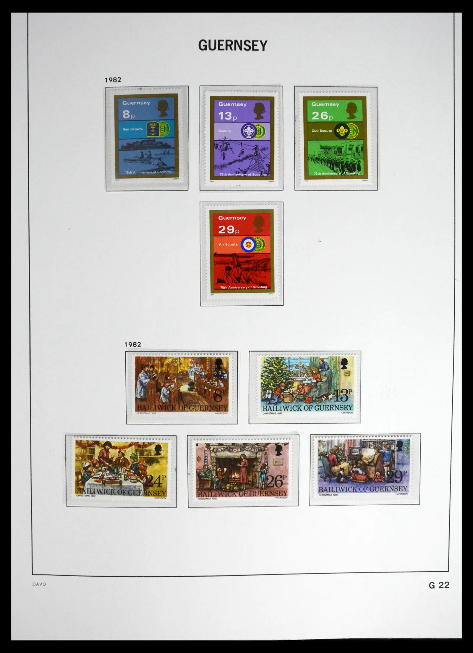 41448 0030 - Postzegelverzameling 41448 Guernsey 1941-2011.