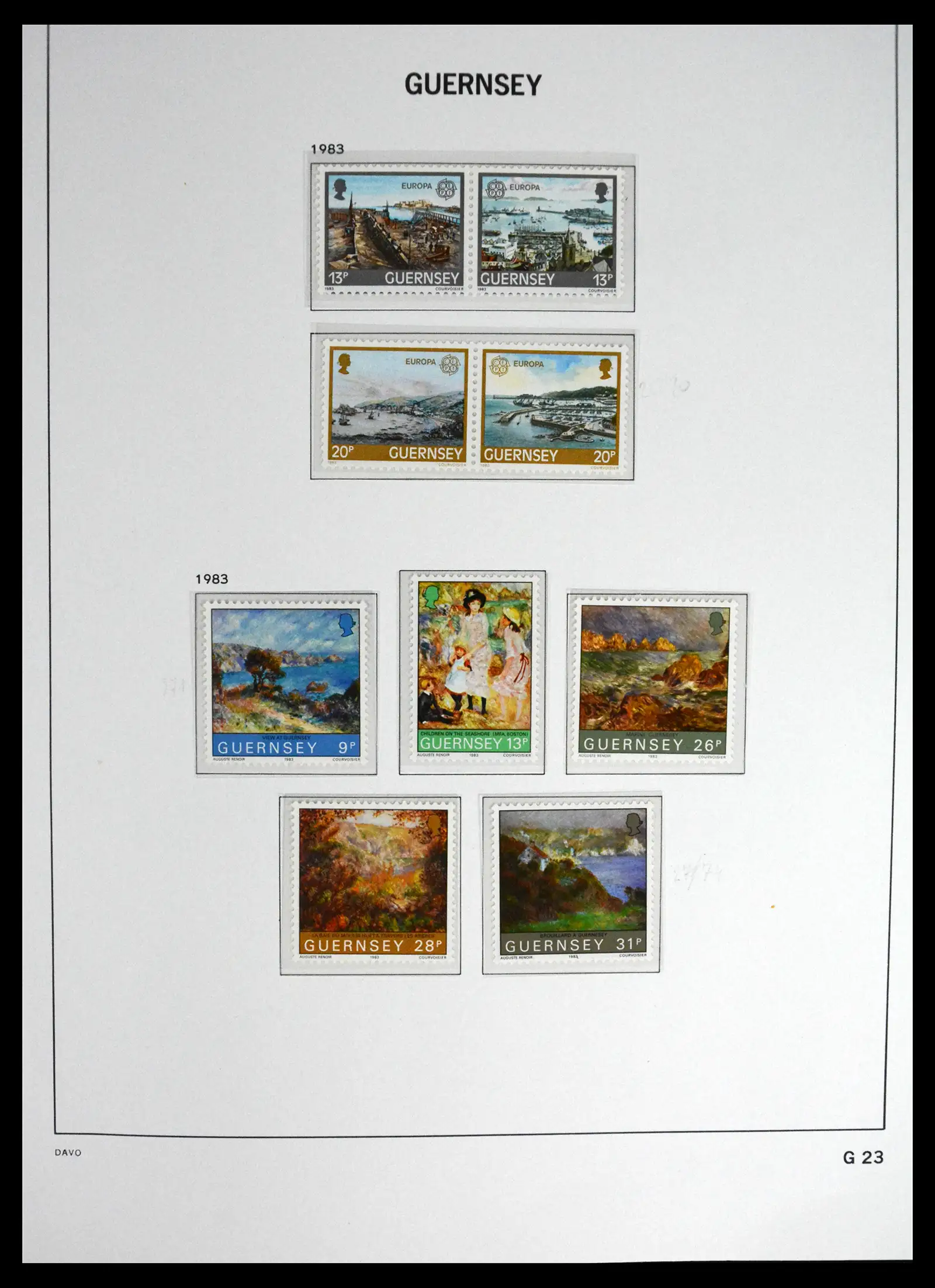 41448 0031 - Postzegelverzameling 41448 Guernsey 1941-2011.