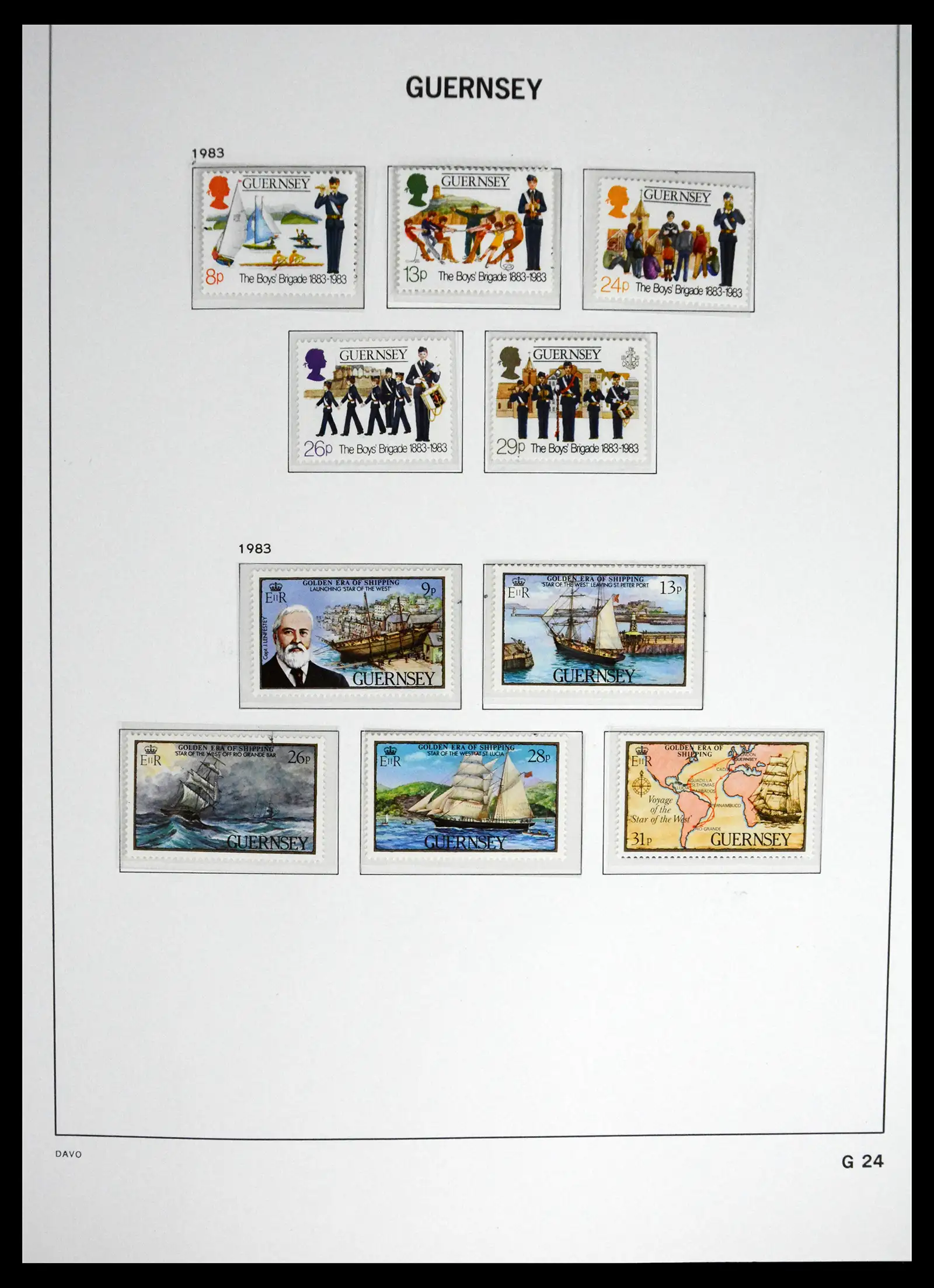 41448 0032 - Postzegelverzameling 41448 Guernsey 1941-2011.