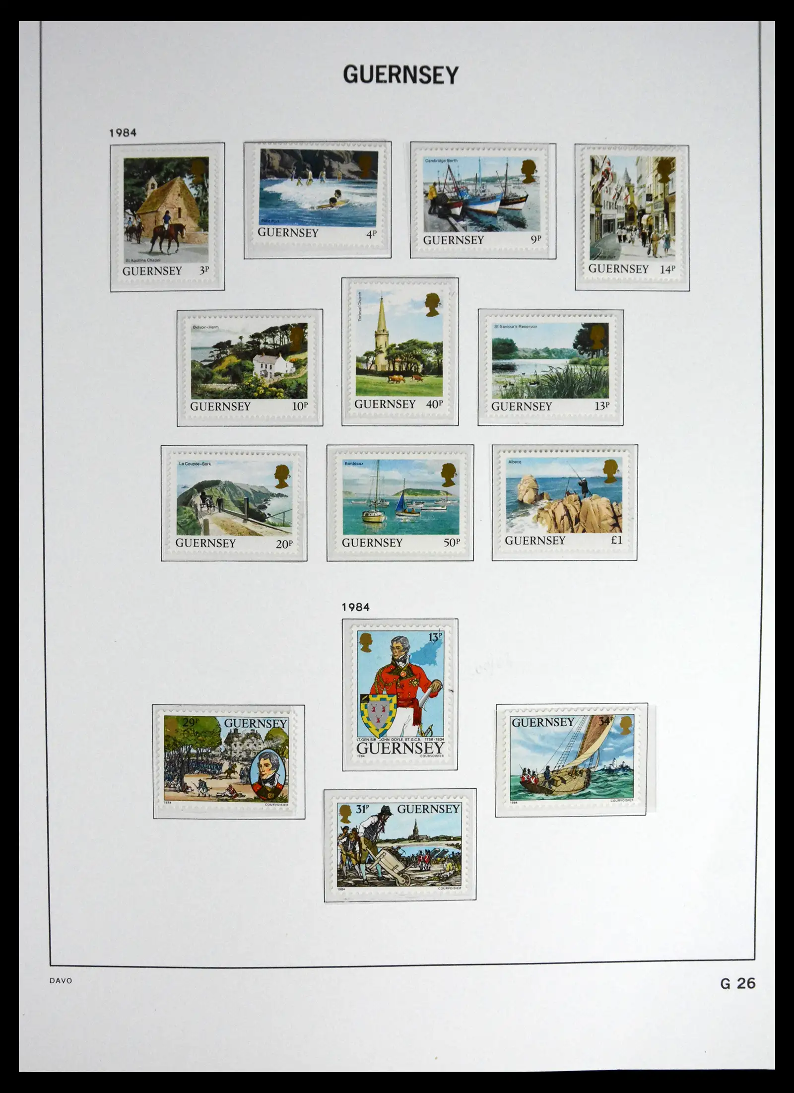 41448 0034 - Postzegelverzameling 41448 Guernsey 1941-2011.