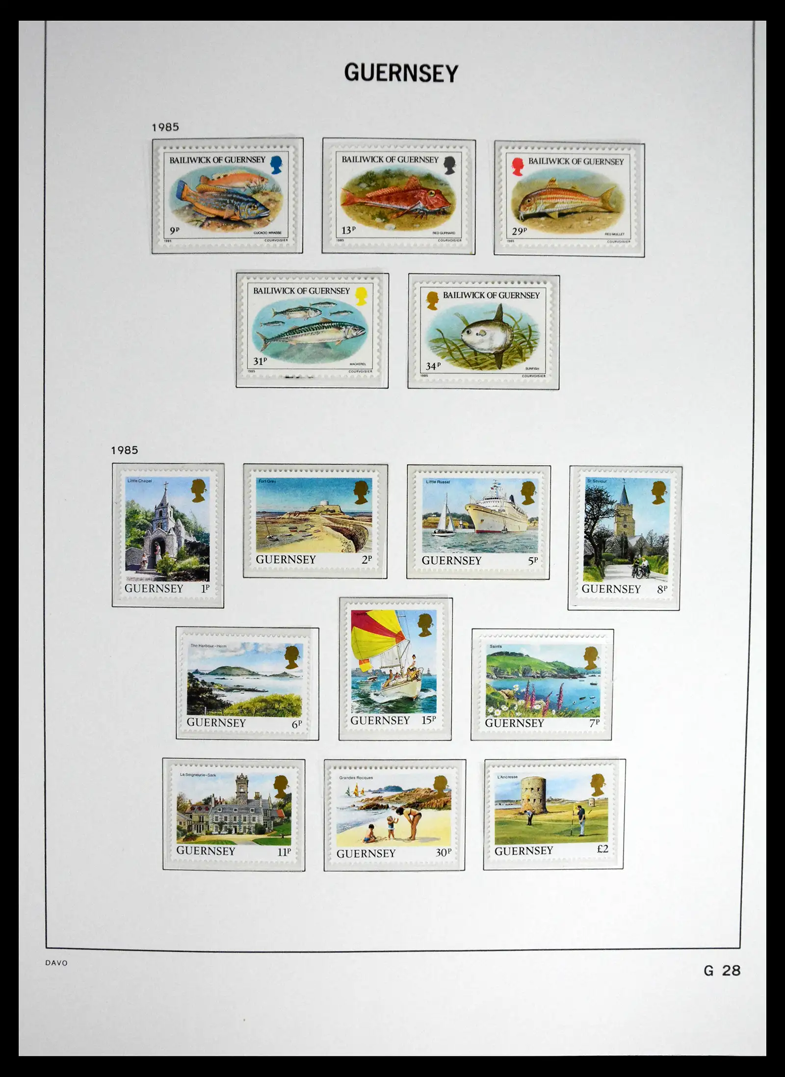 41448 0036 - Postzegelverzameling 41448 Guernsey 1941-2011.