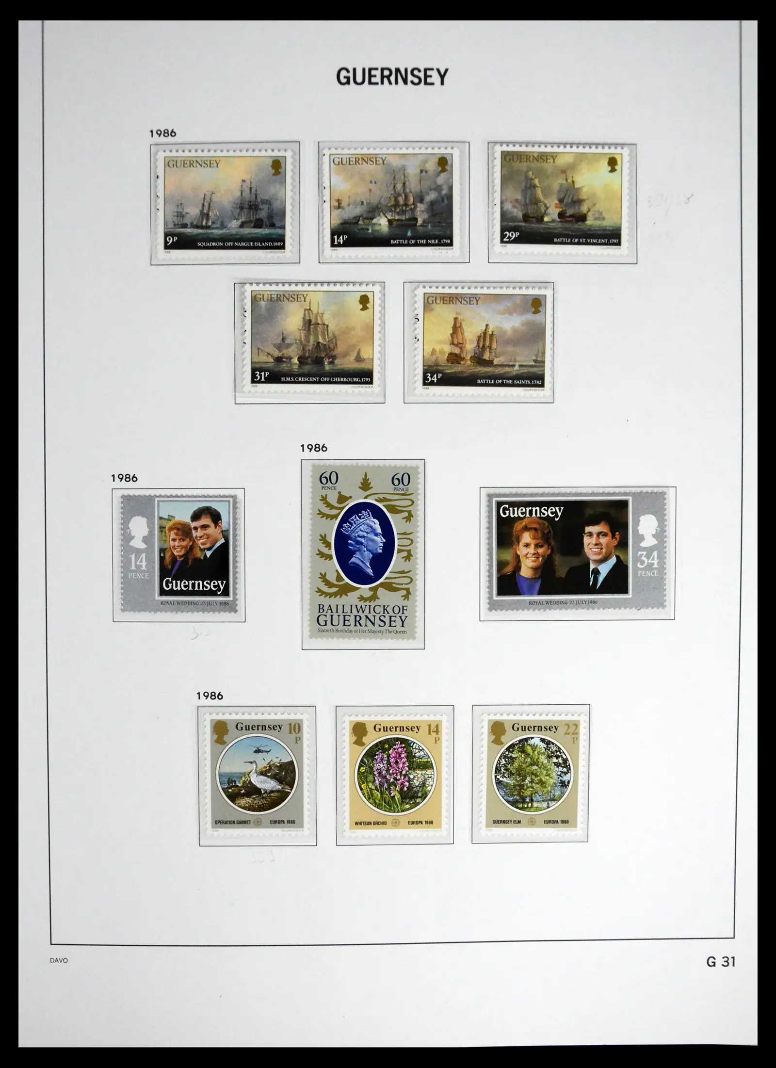 41448 0040 - Postzegelverzameling 41448 Guernsey 1941-2011.