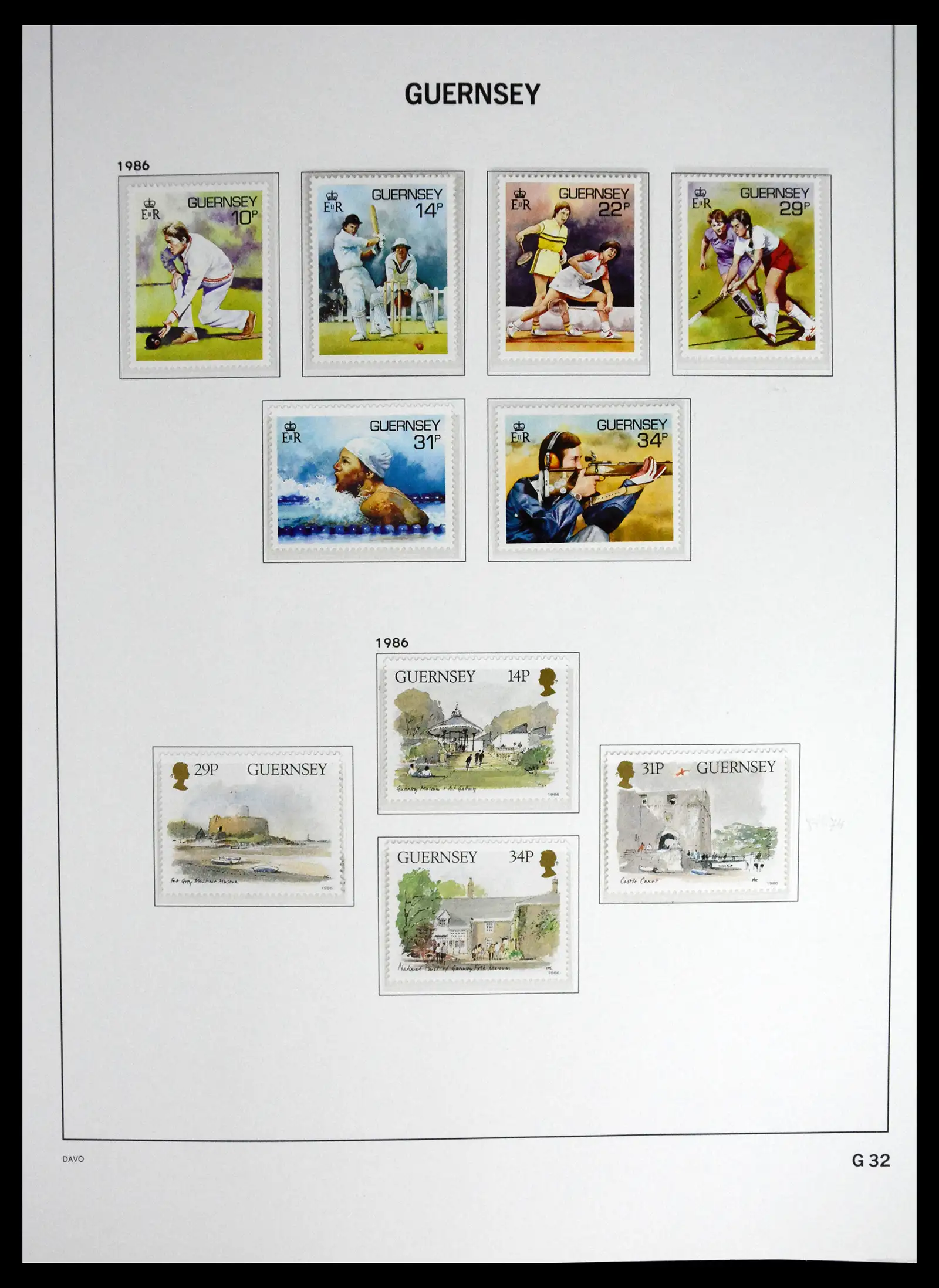 41448 0041 - Postzegelverzameling 41448 Guernsey 1941-2011.