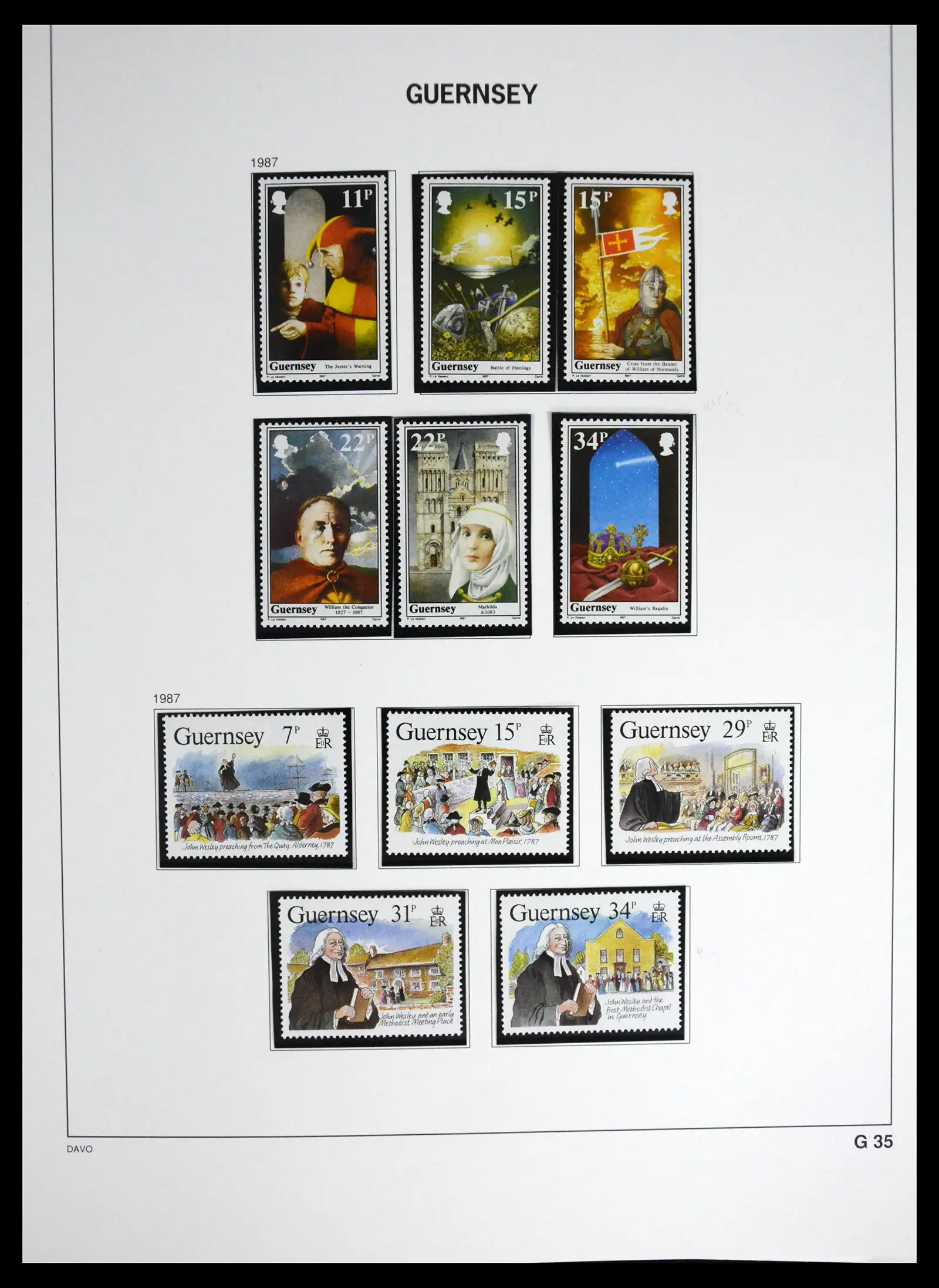 41448 0044 - Postzegelverzameling 41448 Guernsey 1941-2011.