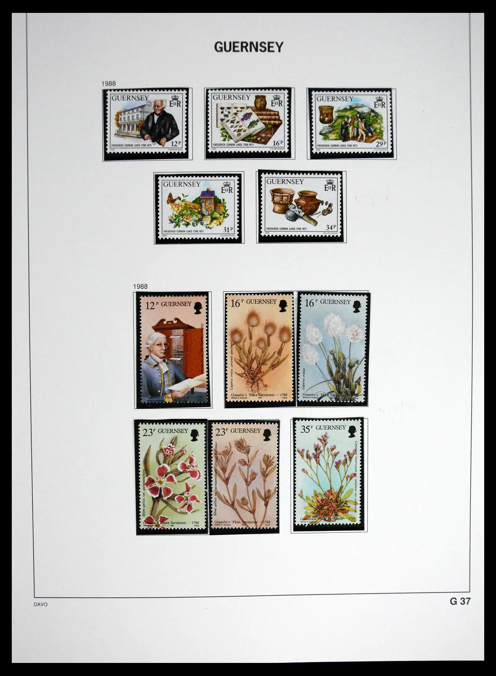 41448 0048 - Postzegelverzameling 41448 Guernsey 1941-2011.