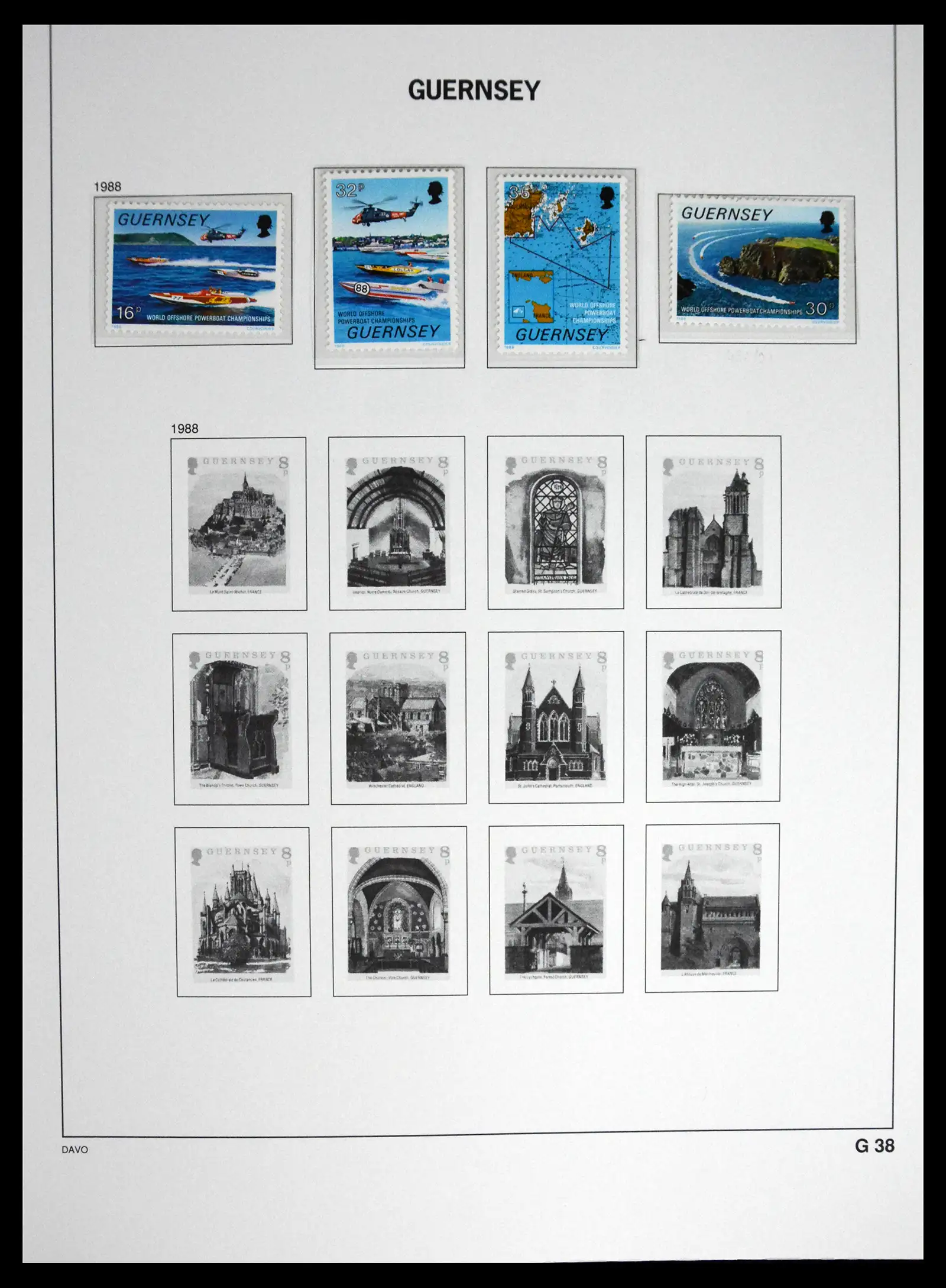 41448 0049 - Postzegelverzameling 41448 Guernsey 1941-2011.