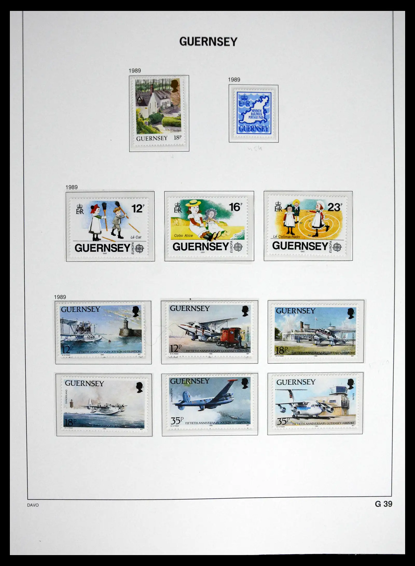 41448 0051 - Postzegelverzameling 41448 Guernsey 1941-2011.