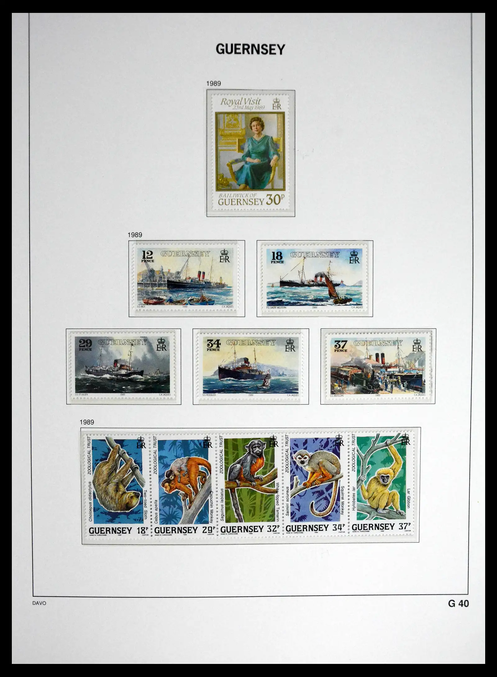 41448 0052 - Postzegelverzameling 41448 Guernsey 1941-2011.