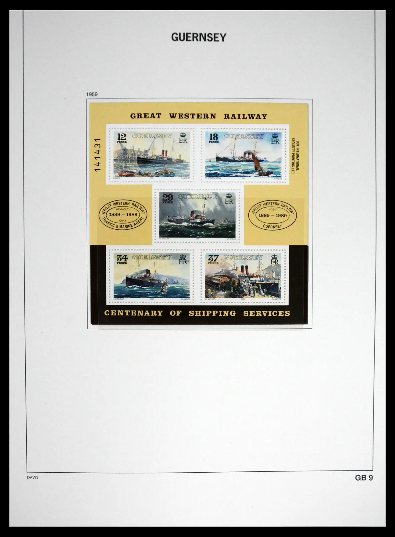 41448 0053 - Postzegelverzameling 41448 Guernsey 1941-2011.