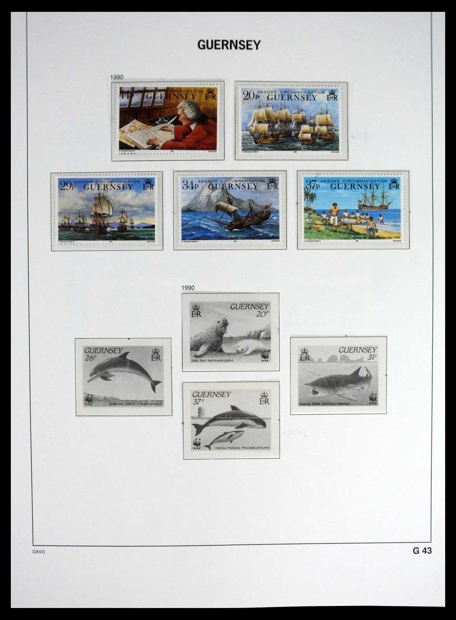 41448 0056 - Postzegelverzameling 41448 Guernsey 1941-2011.