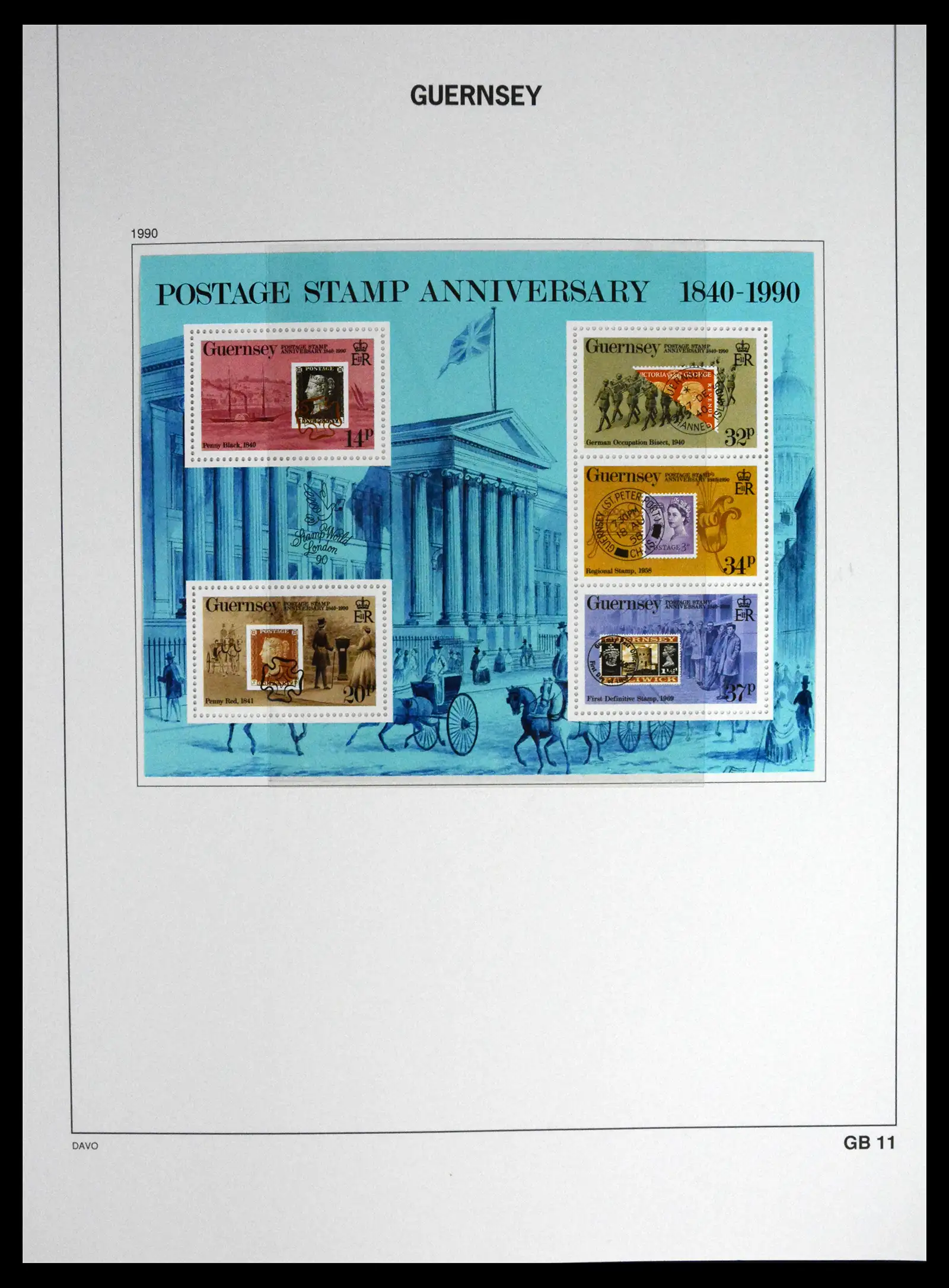 41448 0057 - Postzegelverzameling 41448 Guernsey 1941-2011.