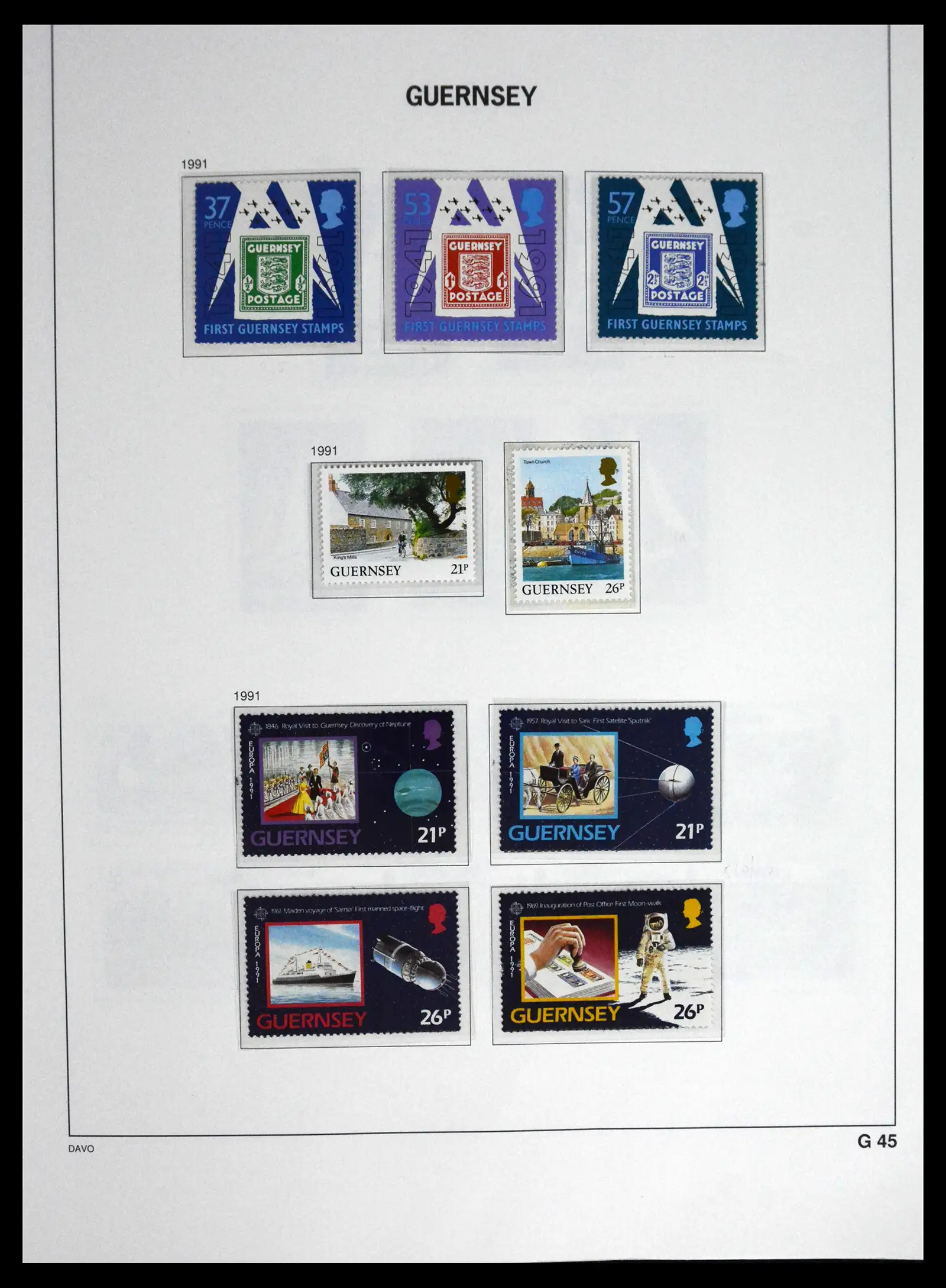 41448 0059 - Postzegelverzameling 41448 Guernsey 1941-2011.