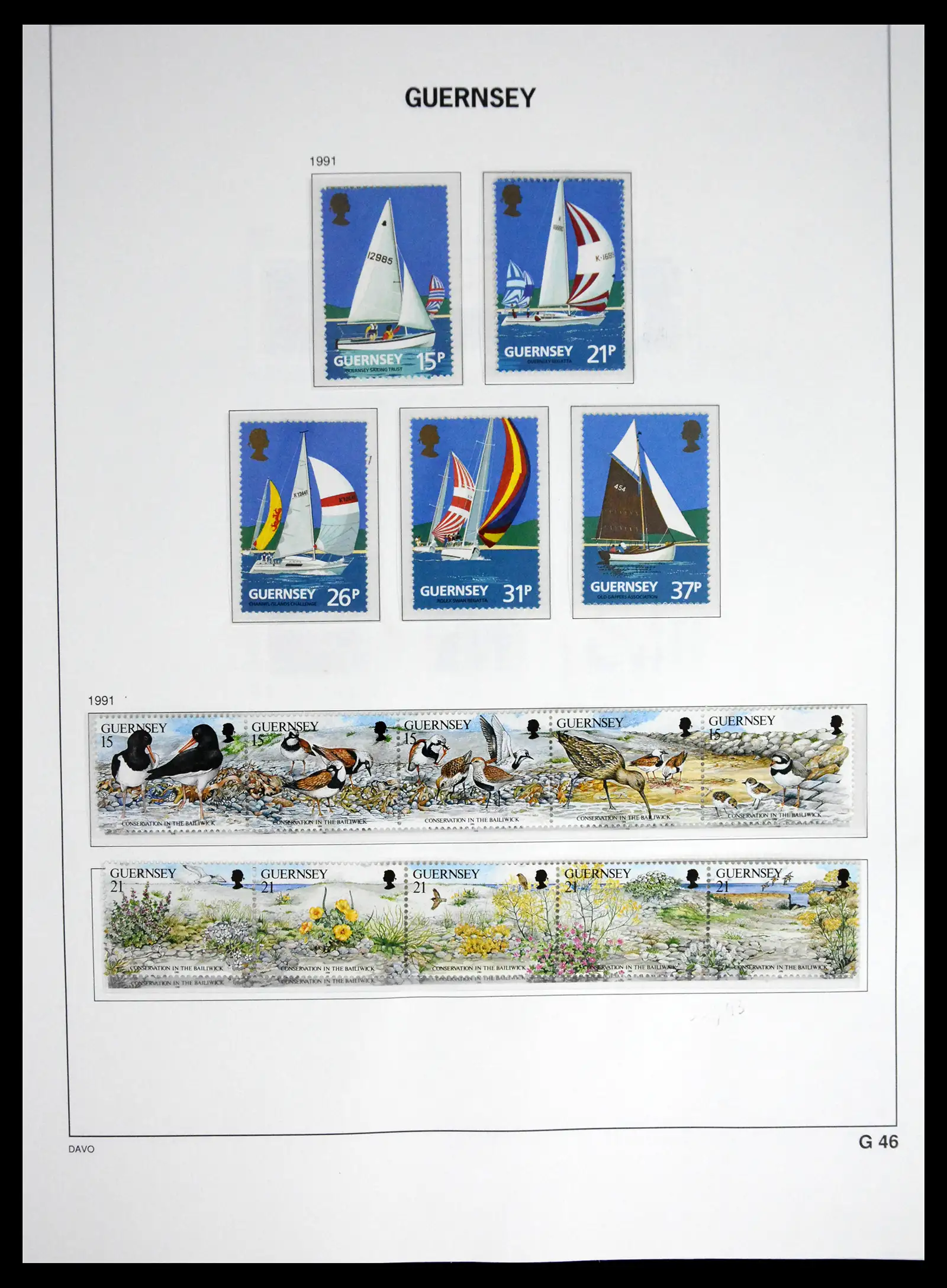 41448 0060 - Postzegelverzameling 41448 Guernsey 1941-2011.