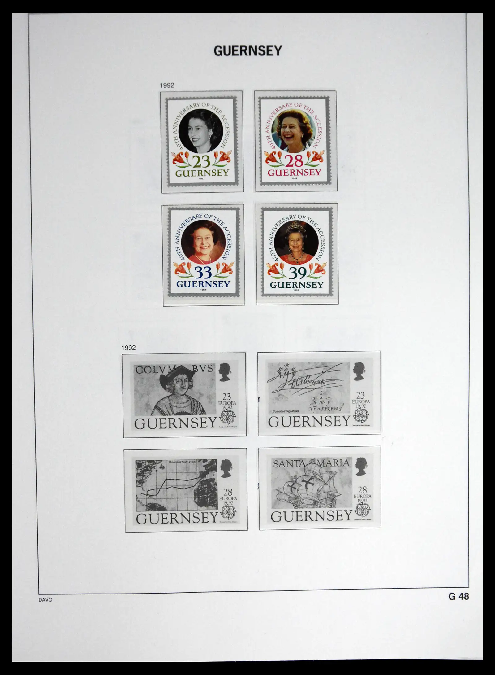 41448 0063 - Postzegelverzameling 41448 Guernsey 1941-2011.